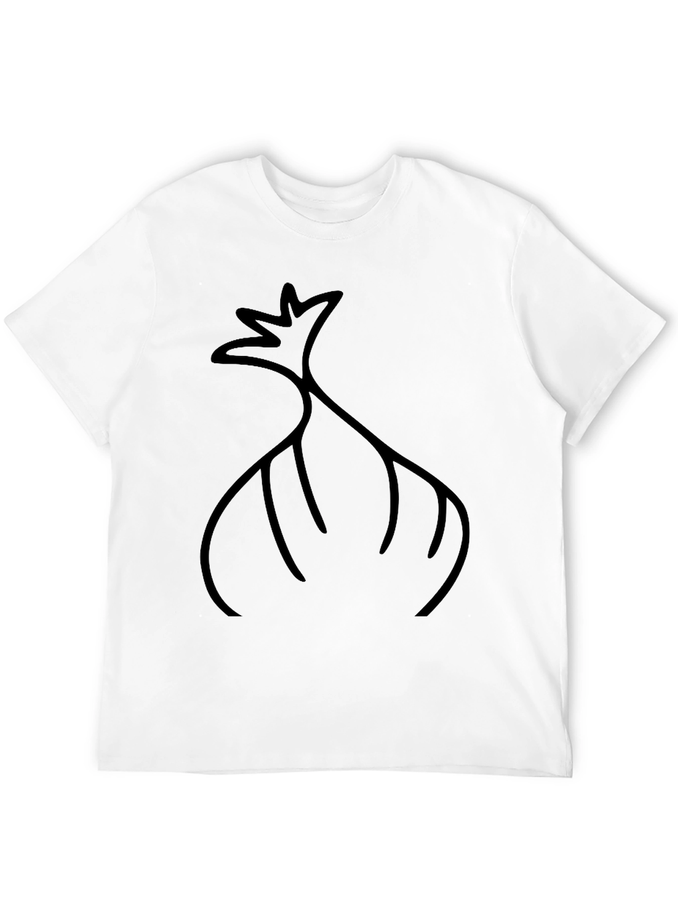 Abstract Black Graphic Tee