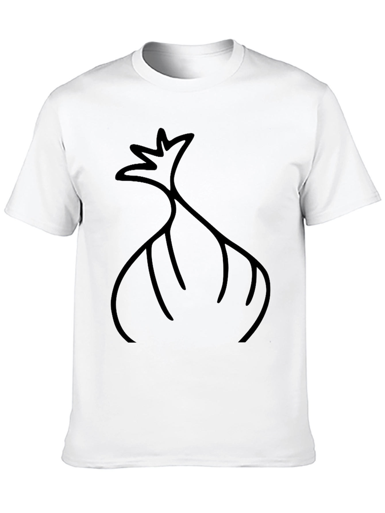 Abstract Black Graphic Tee