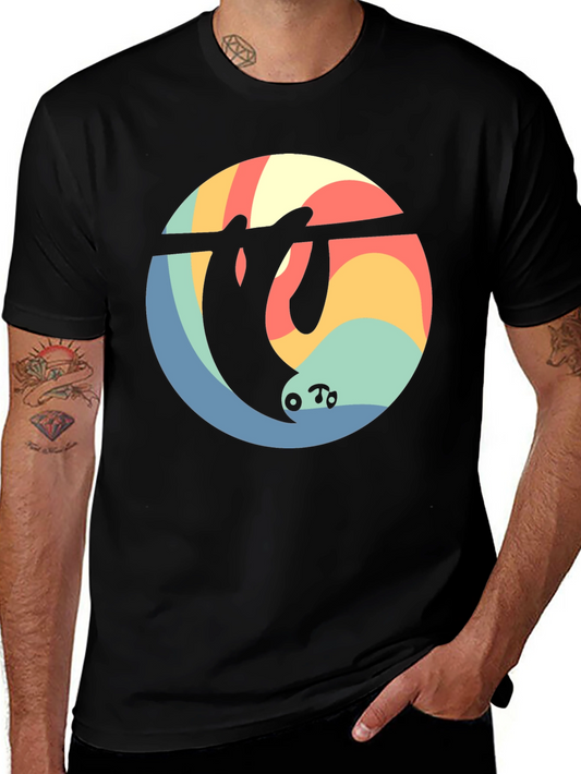 Retro Sloth Graphic Tee - Comfort Fit