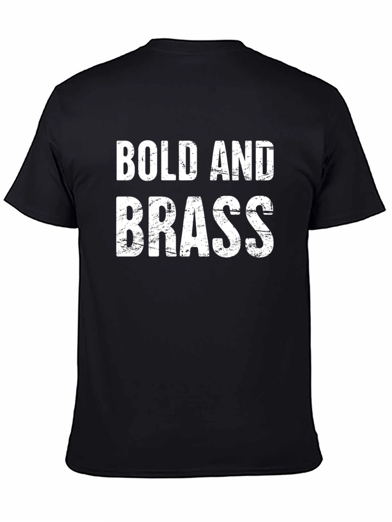 Bold and Brass Graphic Tee - Mens Black T-Shirt