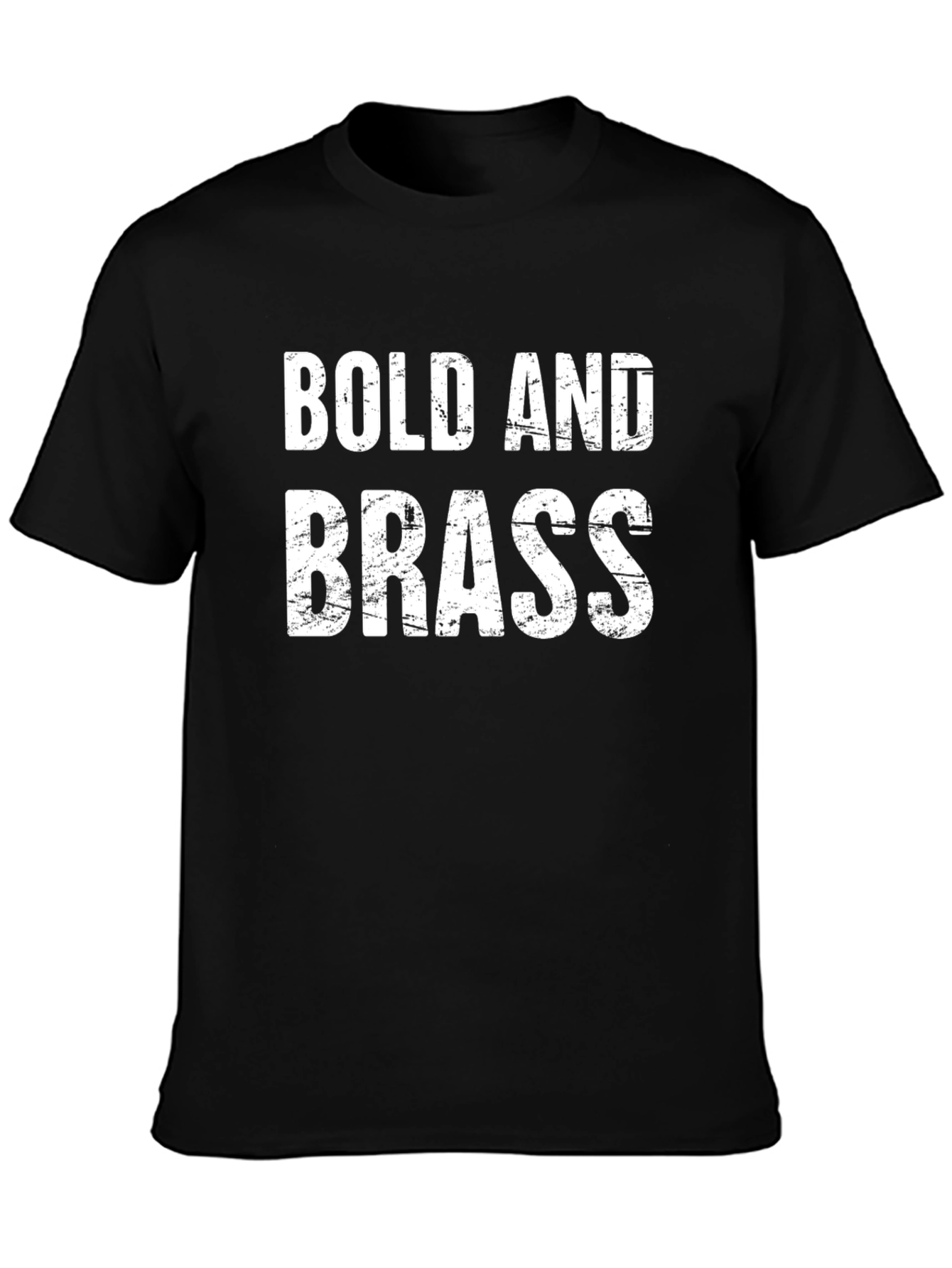 Bold and Brass Graphic Tee - Mens Black T-Shirt
