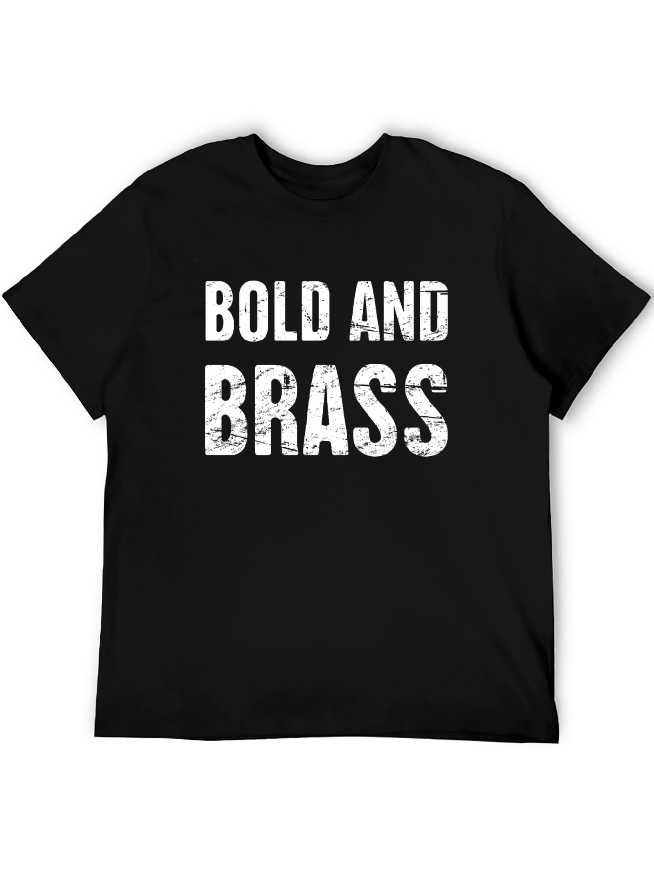 Bold and Brass Graphic Tee - Mens Black T-Shirt