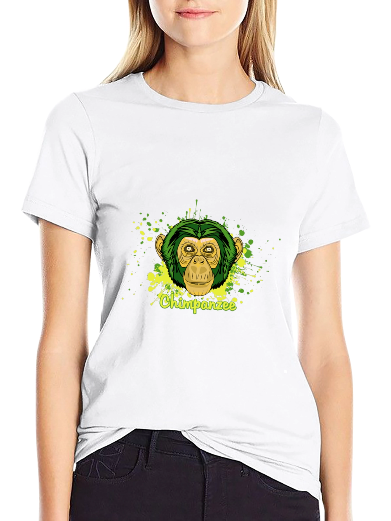Chimpanzee Graphic Tee - Stylish Black T-Shirt