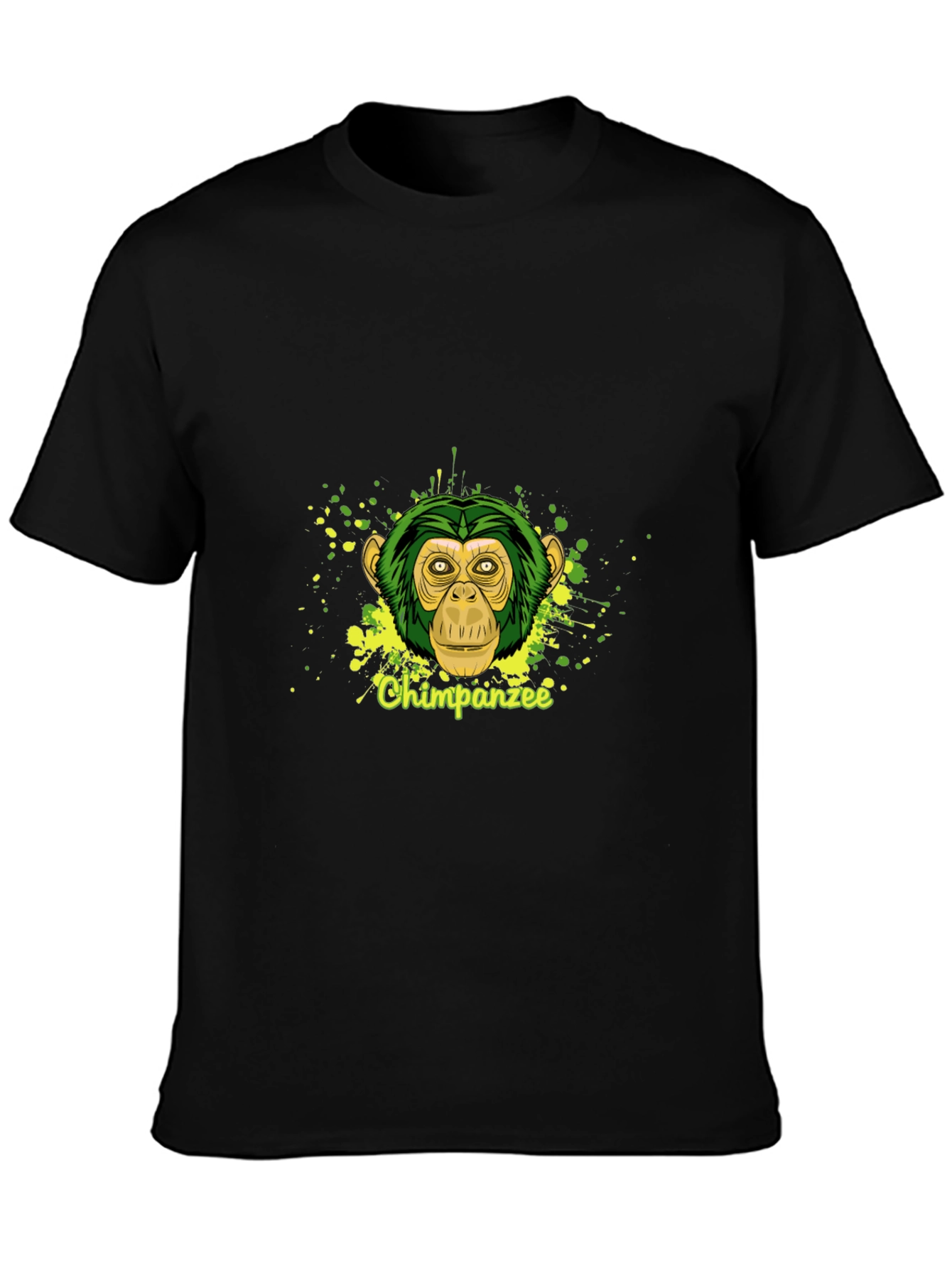 Chimpanzee Graphic Tee - Stylish Black T-Shirt