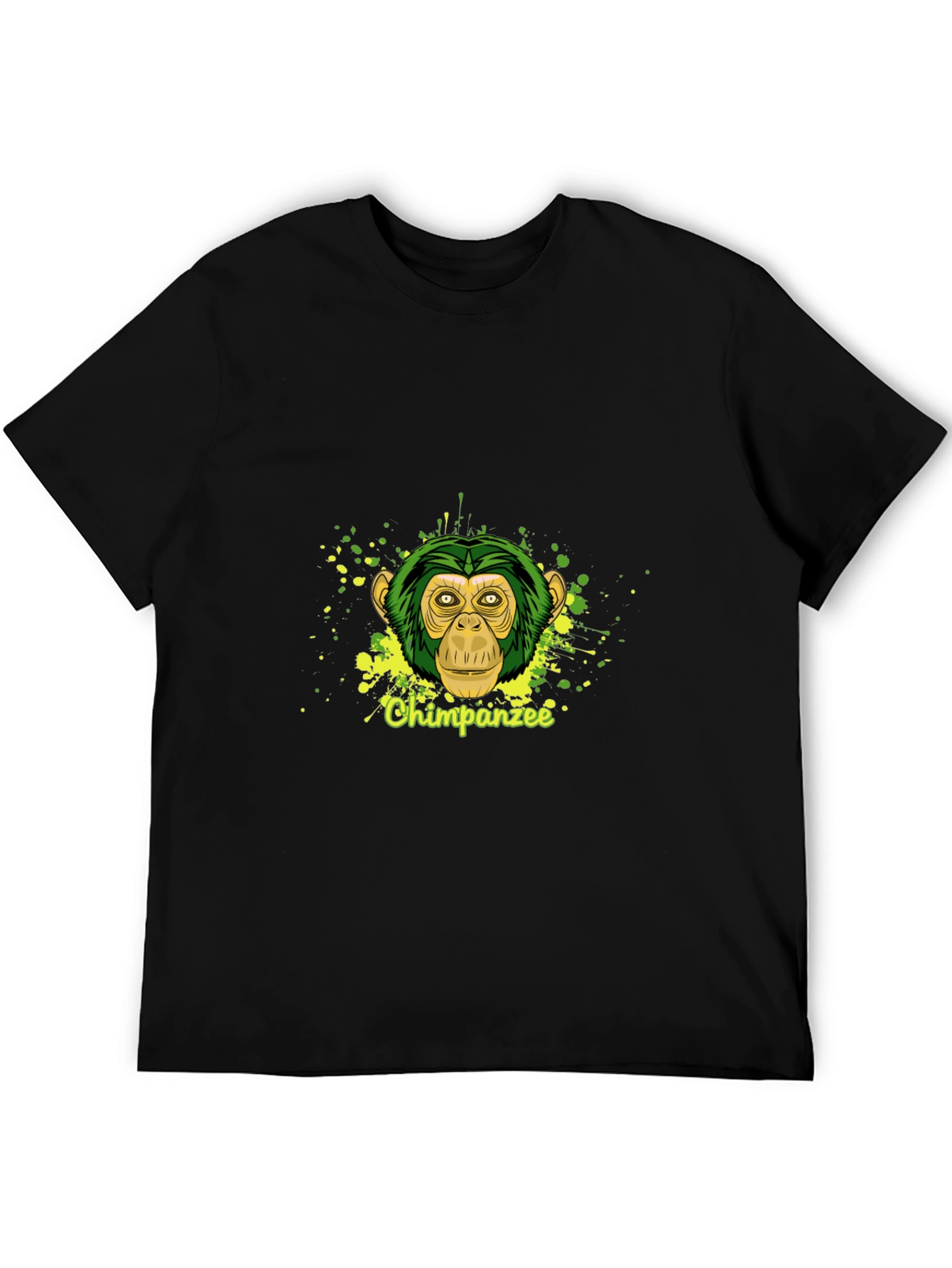 Chimpanzee Graphic Tee - Stylish Black T-Shirt