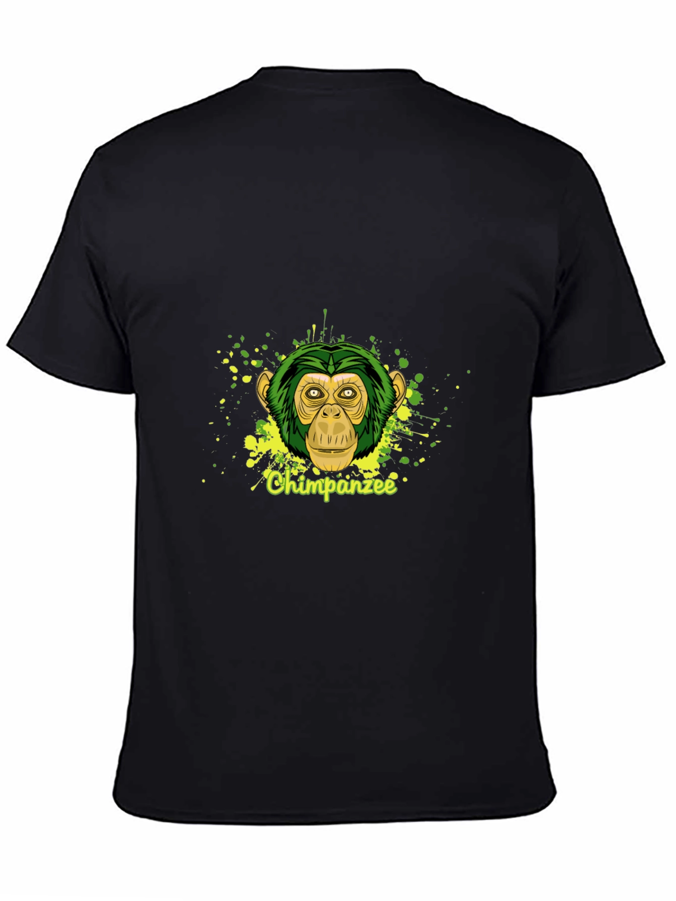 Chimpanzee Graphic Tee - Stylish Black T-Shirt