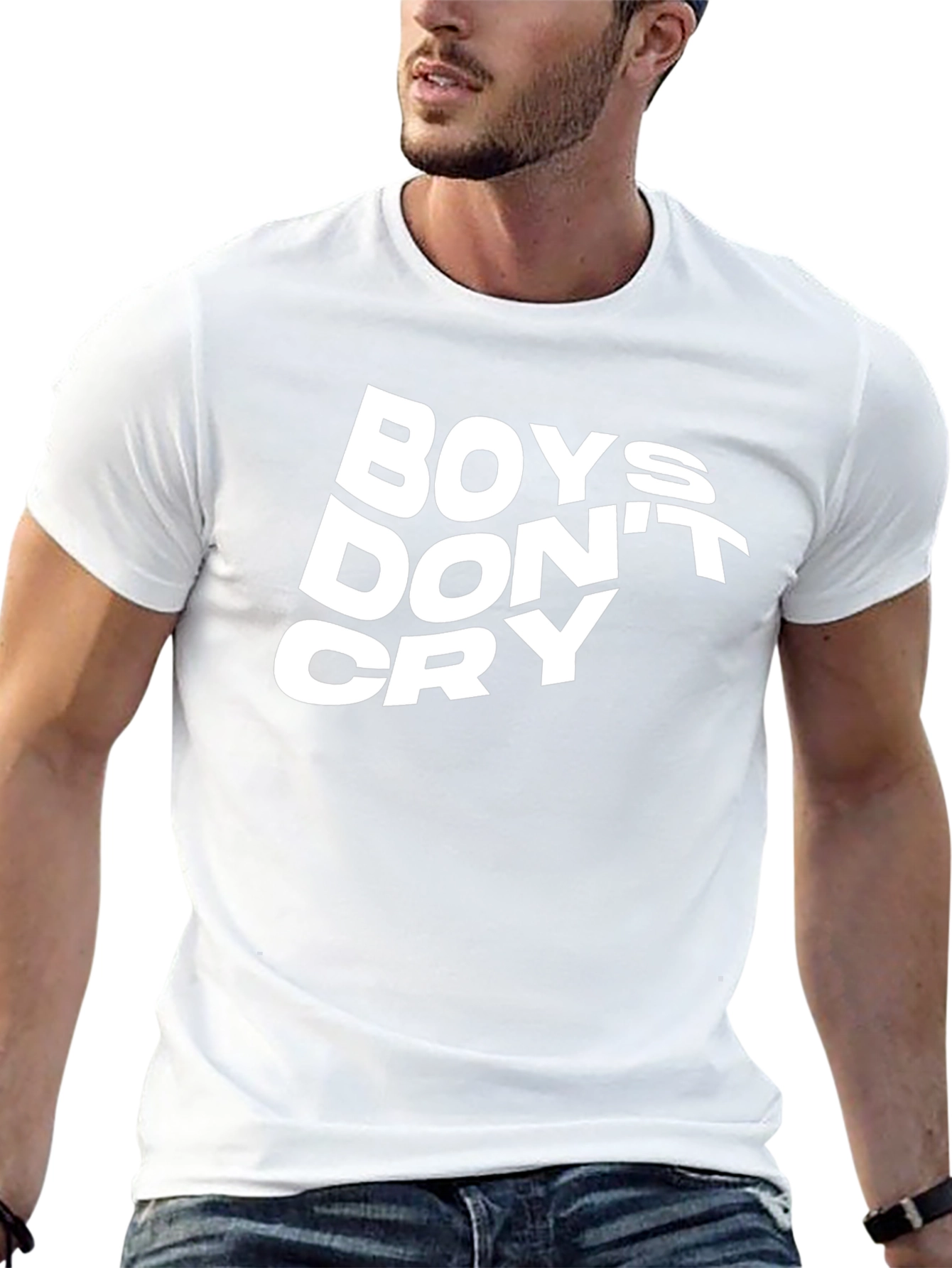 Boys Dont Cry Graphic Tee - Classic Black