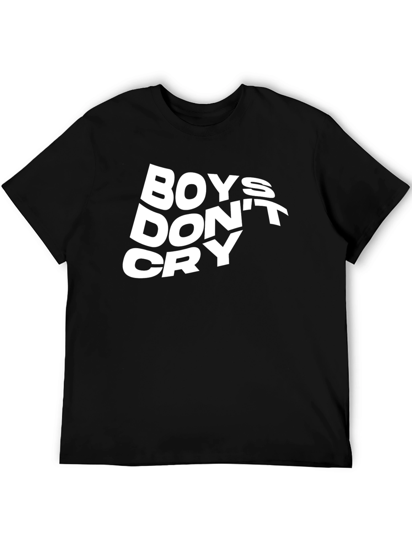 Boys Dont Cry Graphic Tee - Classic Black