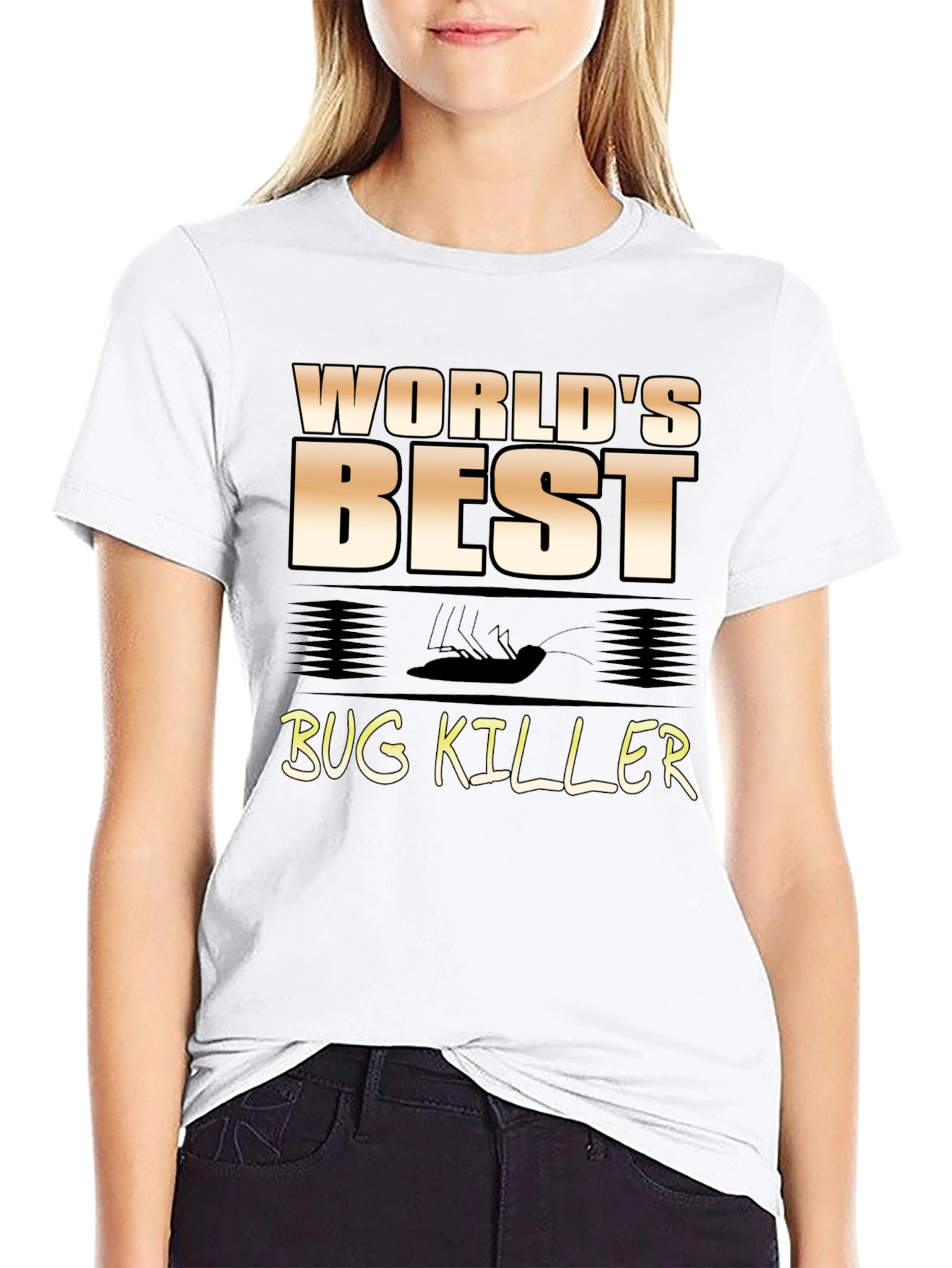Worlds Best Bug Killer Novelty Graphic Tee