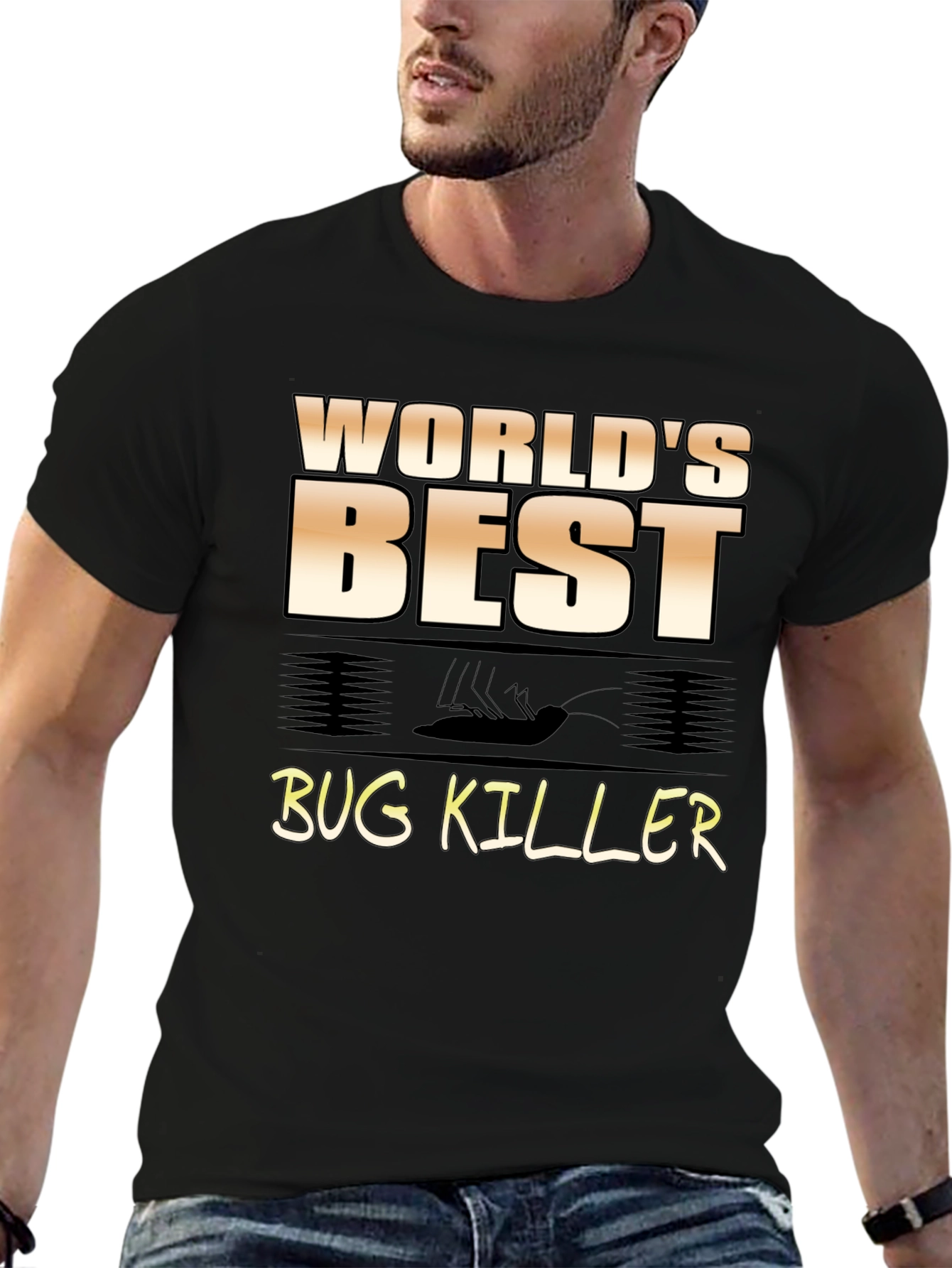 Worlds Best Bug Killer Novelty Graphic Tee