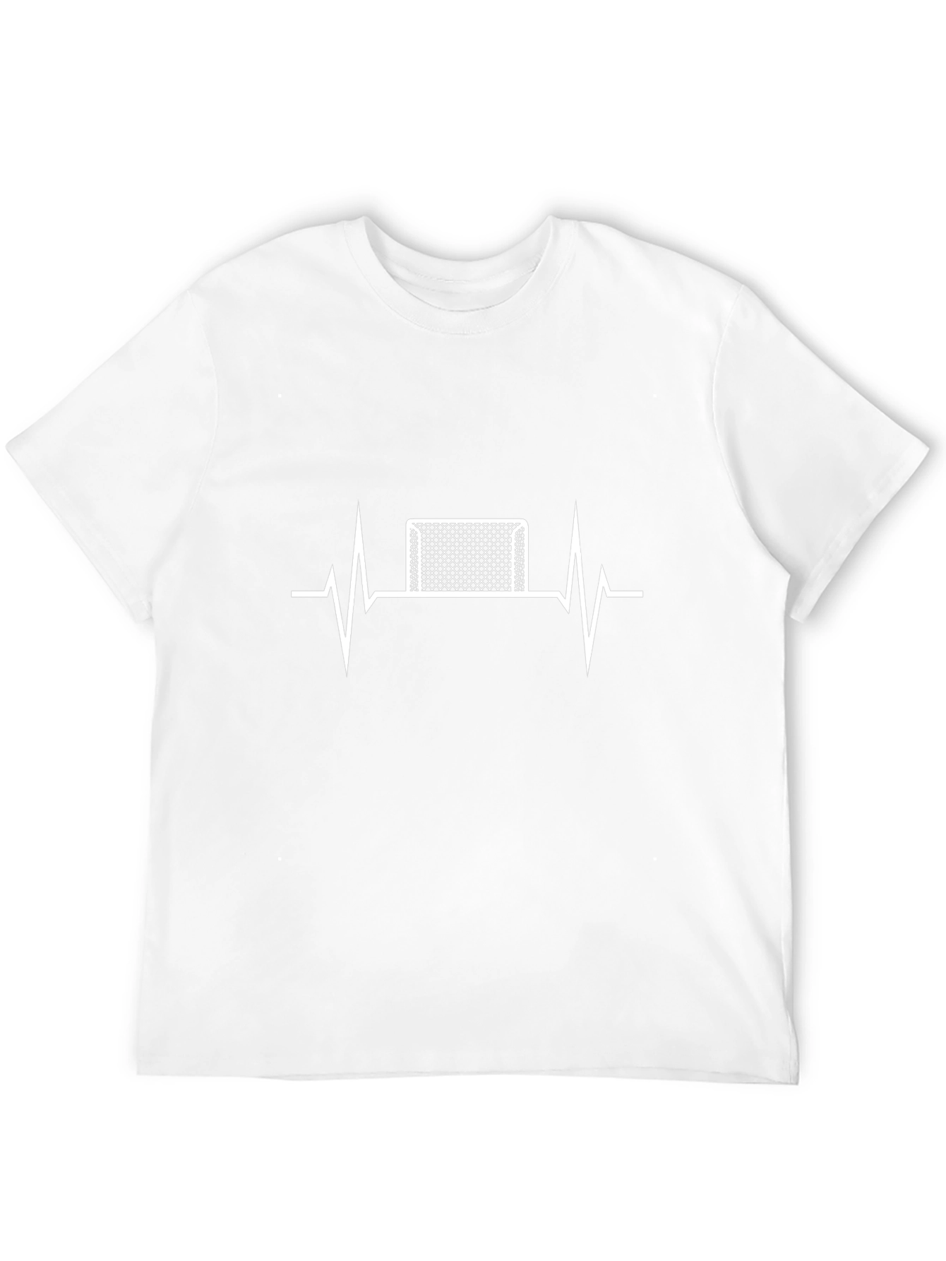 Hockey Goal Heartbeat T-Shirt - Black