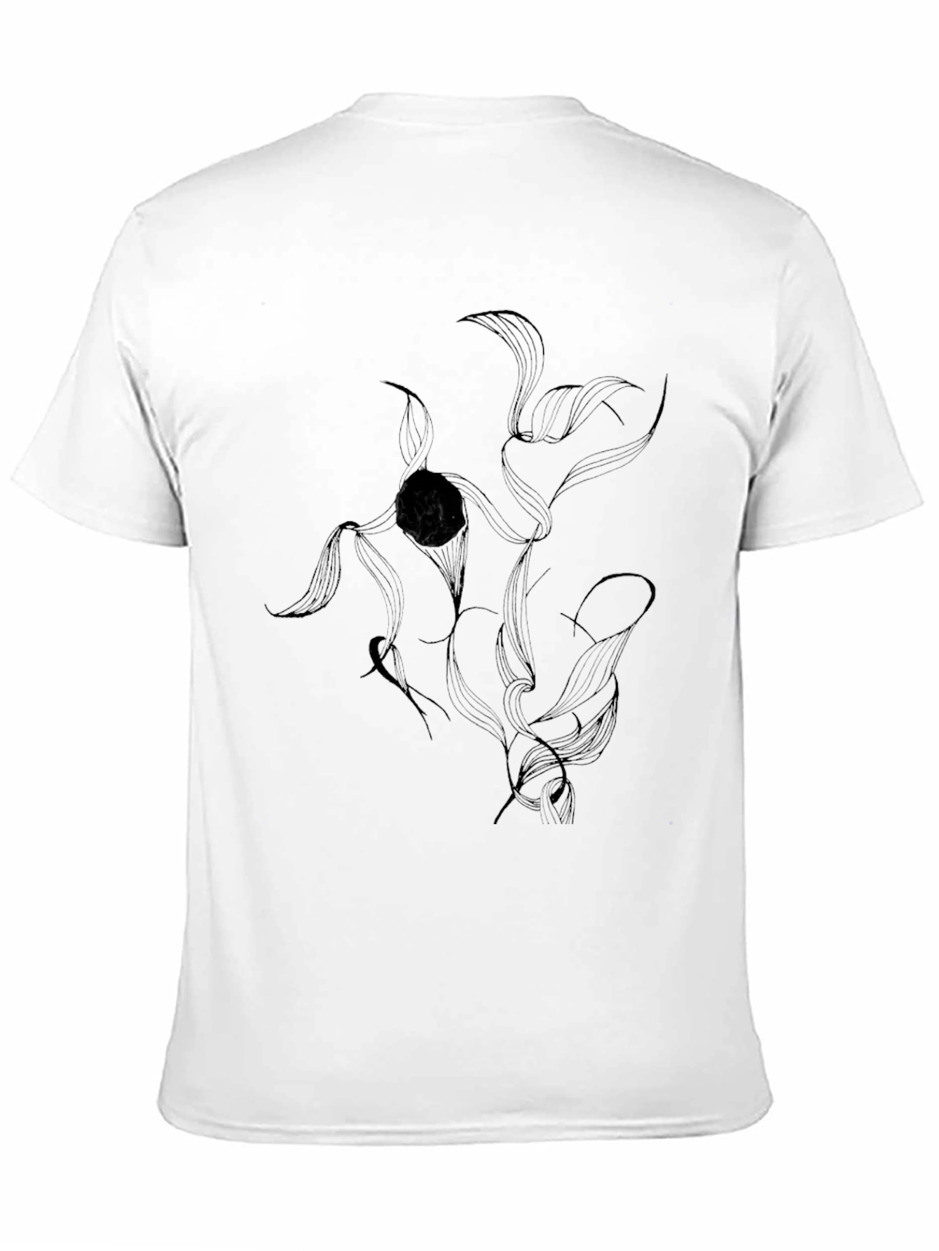 Abstract Black Graphic Tee - Modern Art T-Shirt