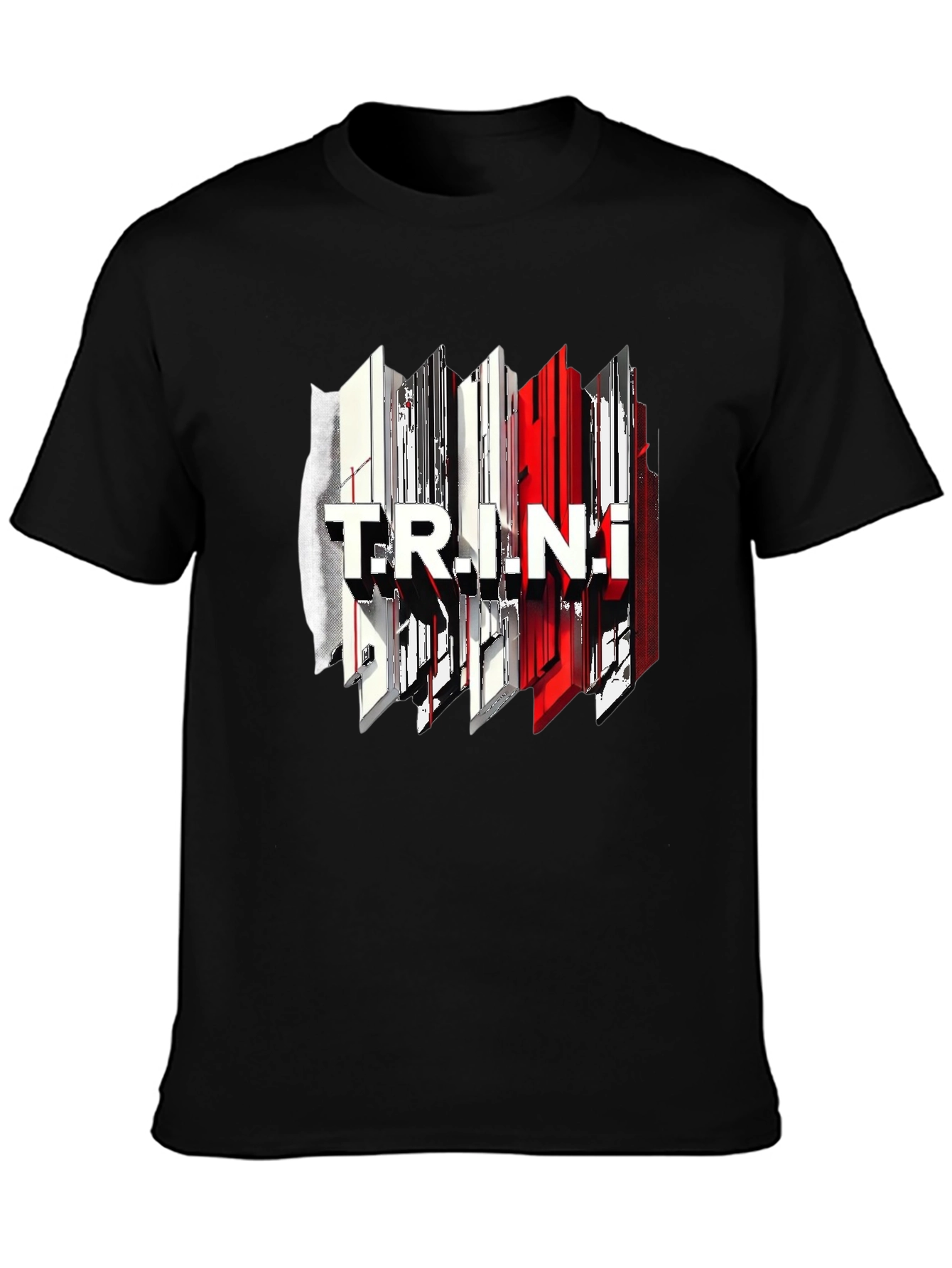 Trendy Trinidad Graphic Tee - Black Cotton T-Shirt