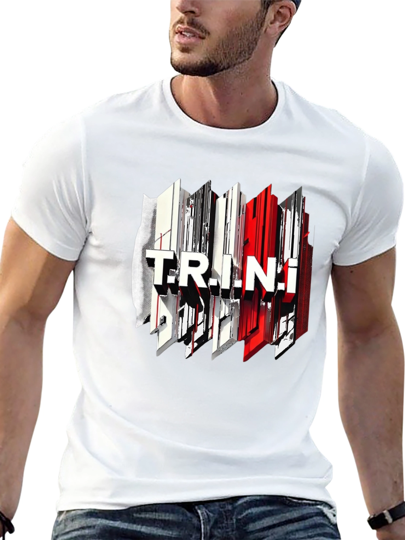 Trendy Trinidad Graphic Tee - Black Cotton T-Shirt