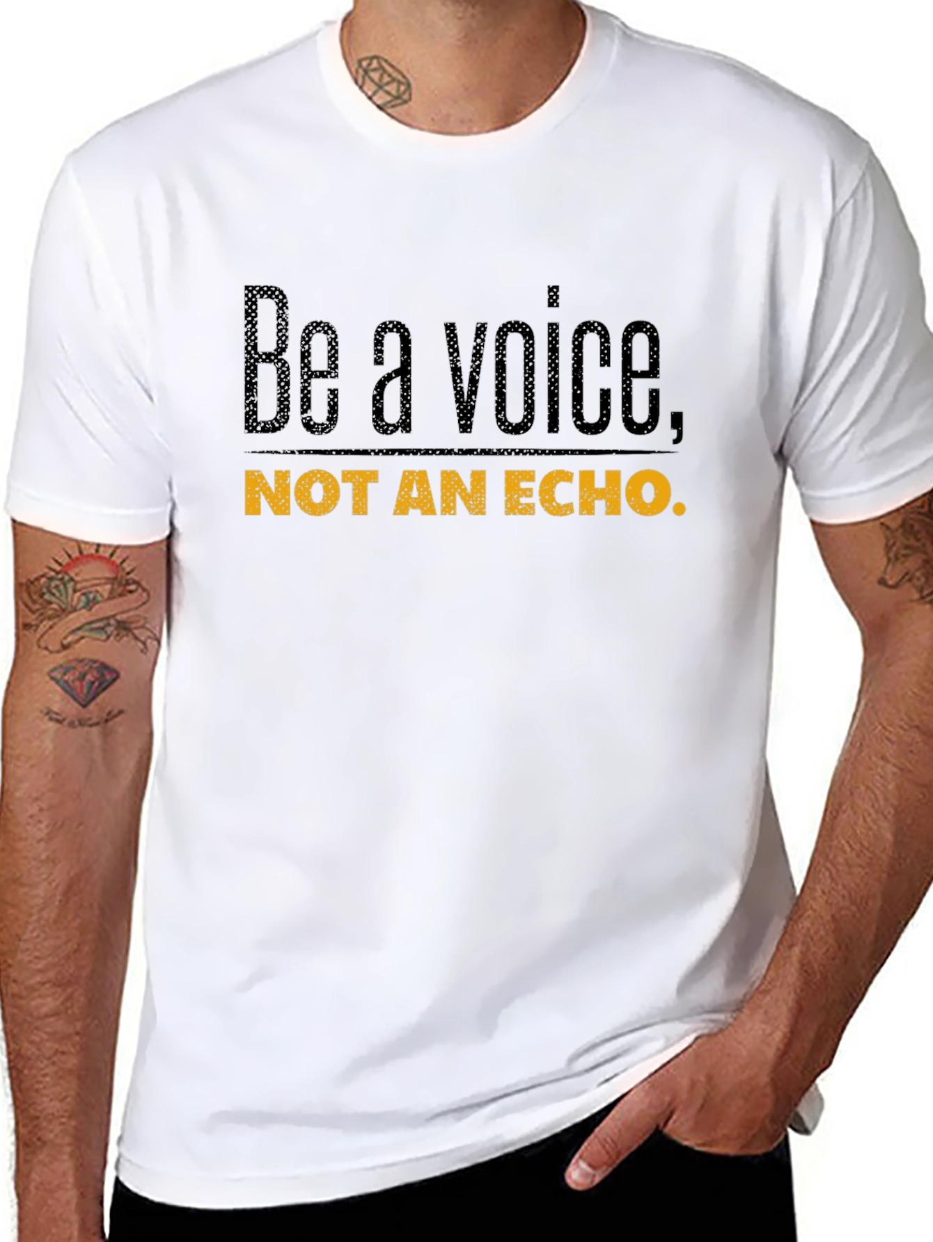 Be A Voice Tee - Motivational Graphic T-Shirt