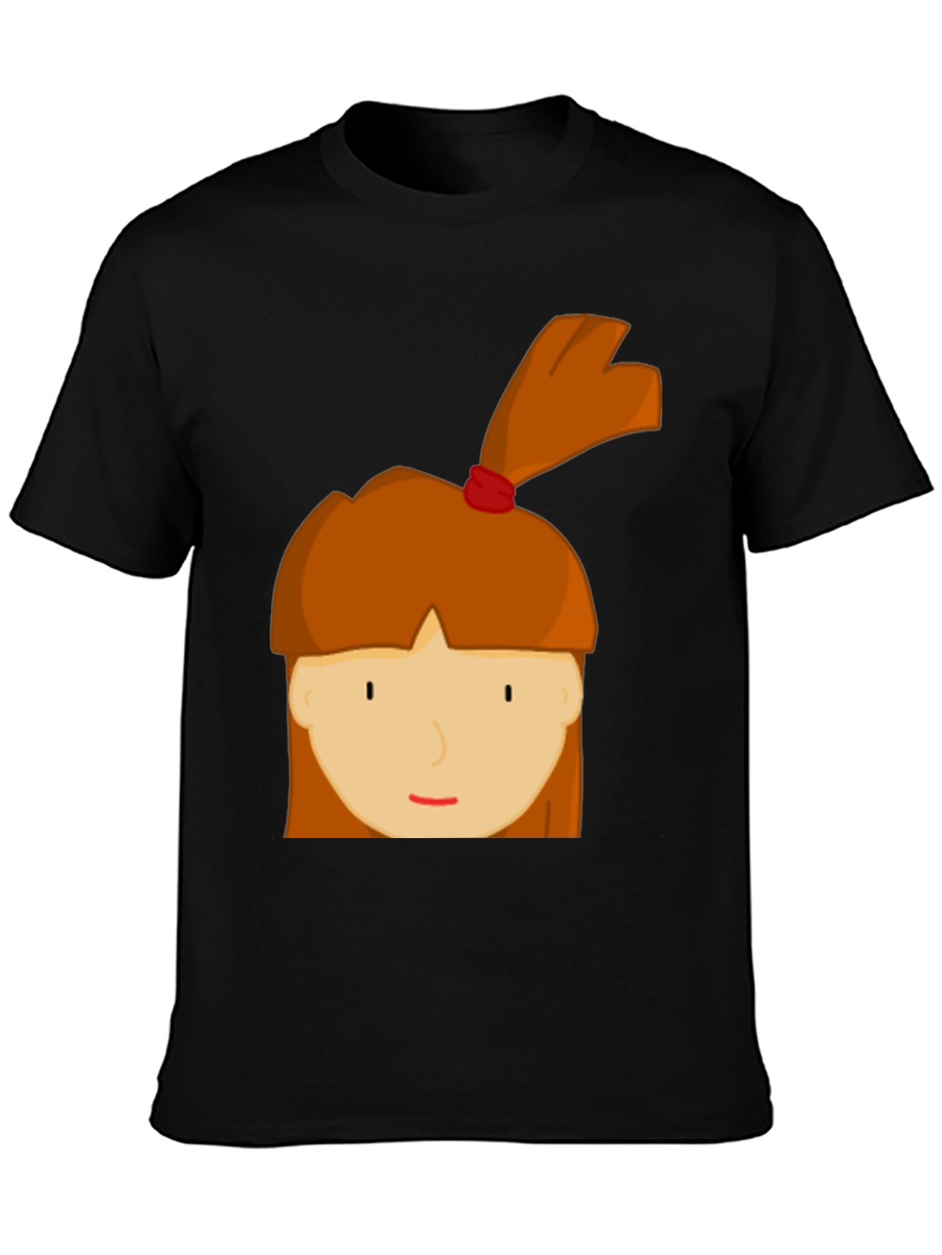 Cartoon Girl Graphic Tee - Fun & Casual Style