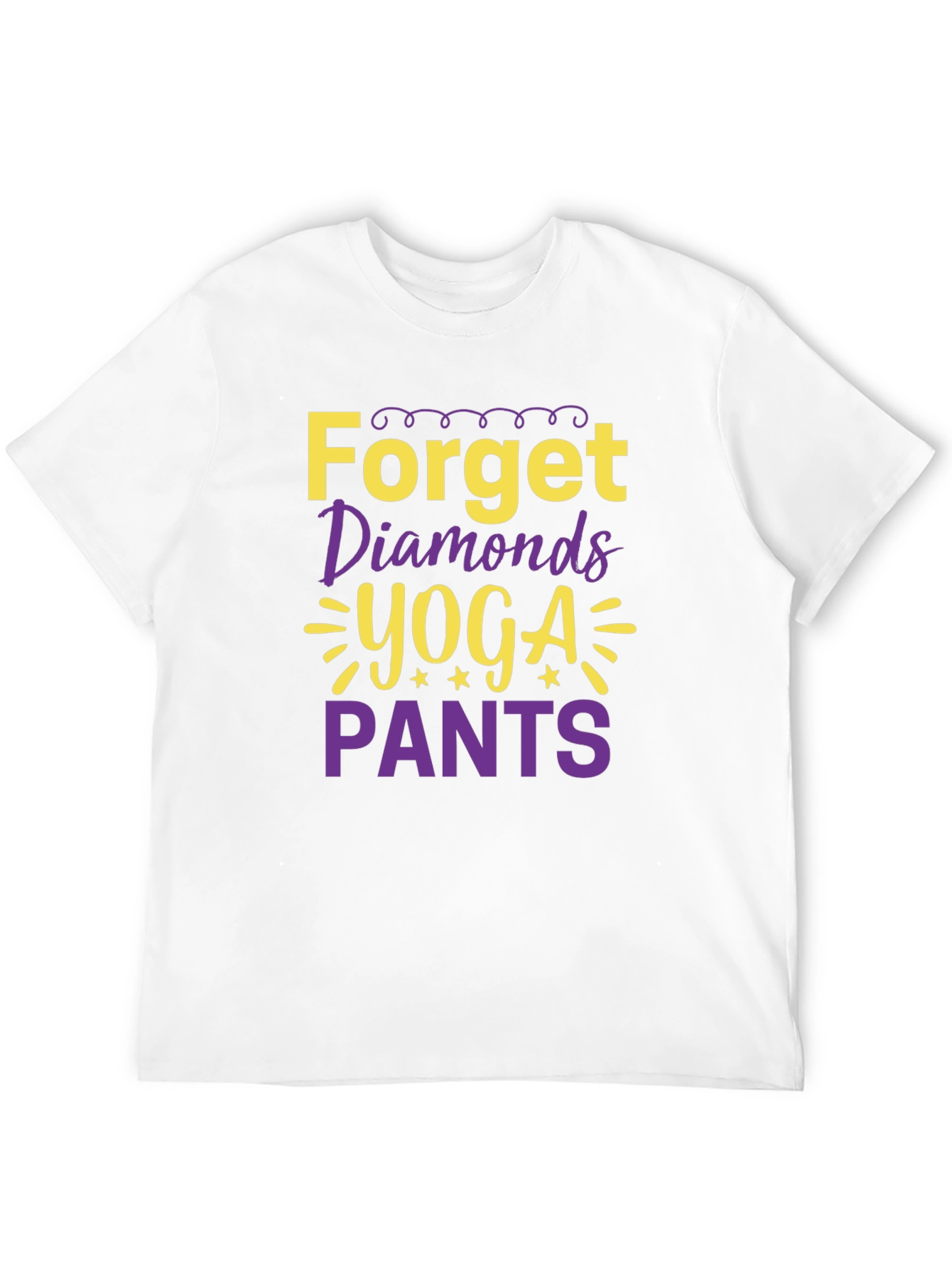 Forget Diamonds Yoga Pants Graphic Tee