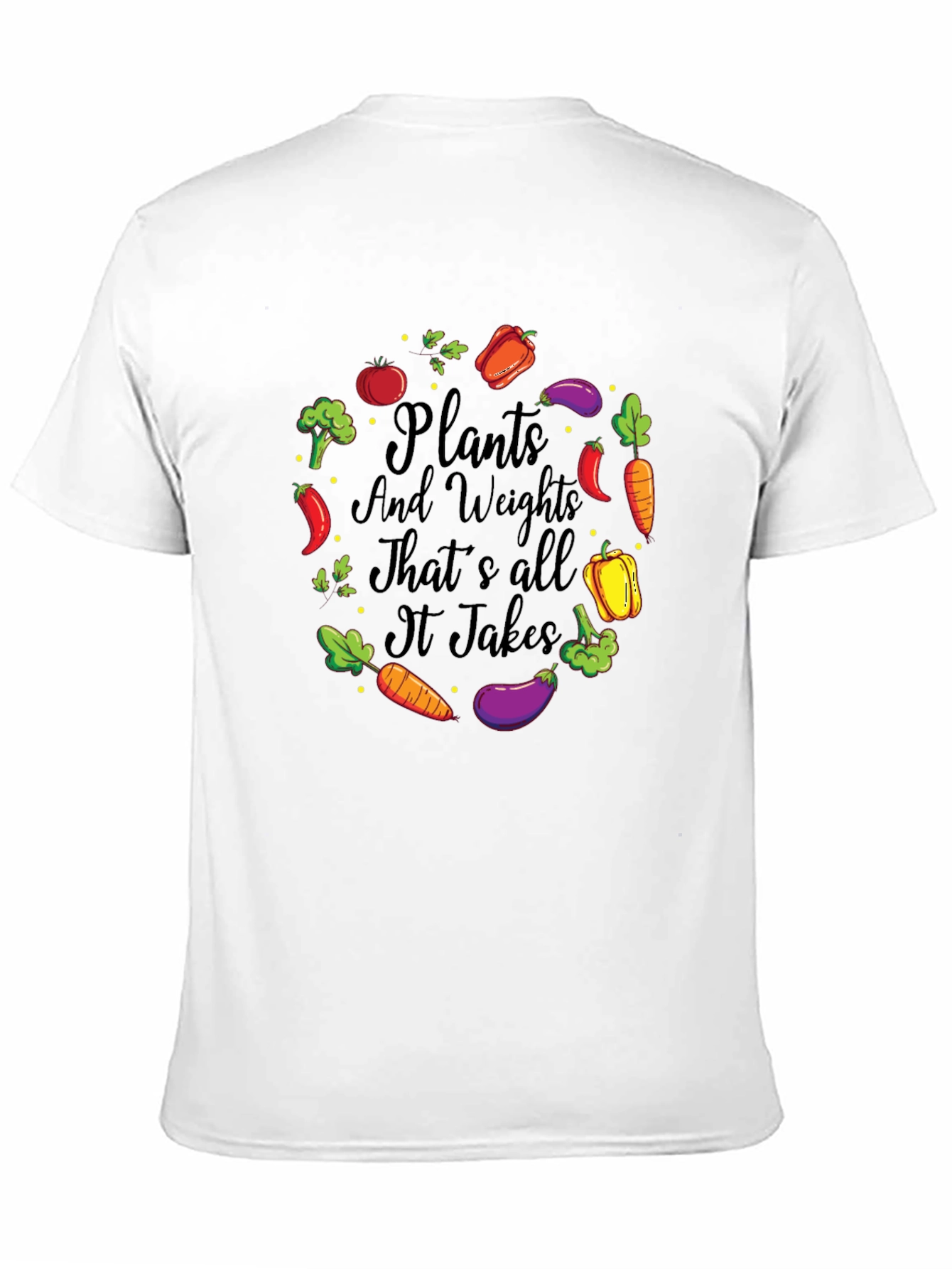 Plants and Weights Graphic T-Shirt