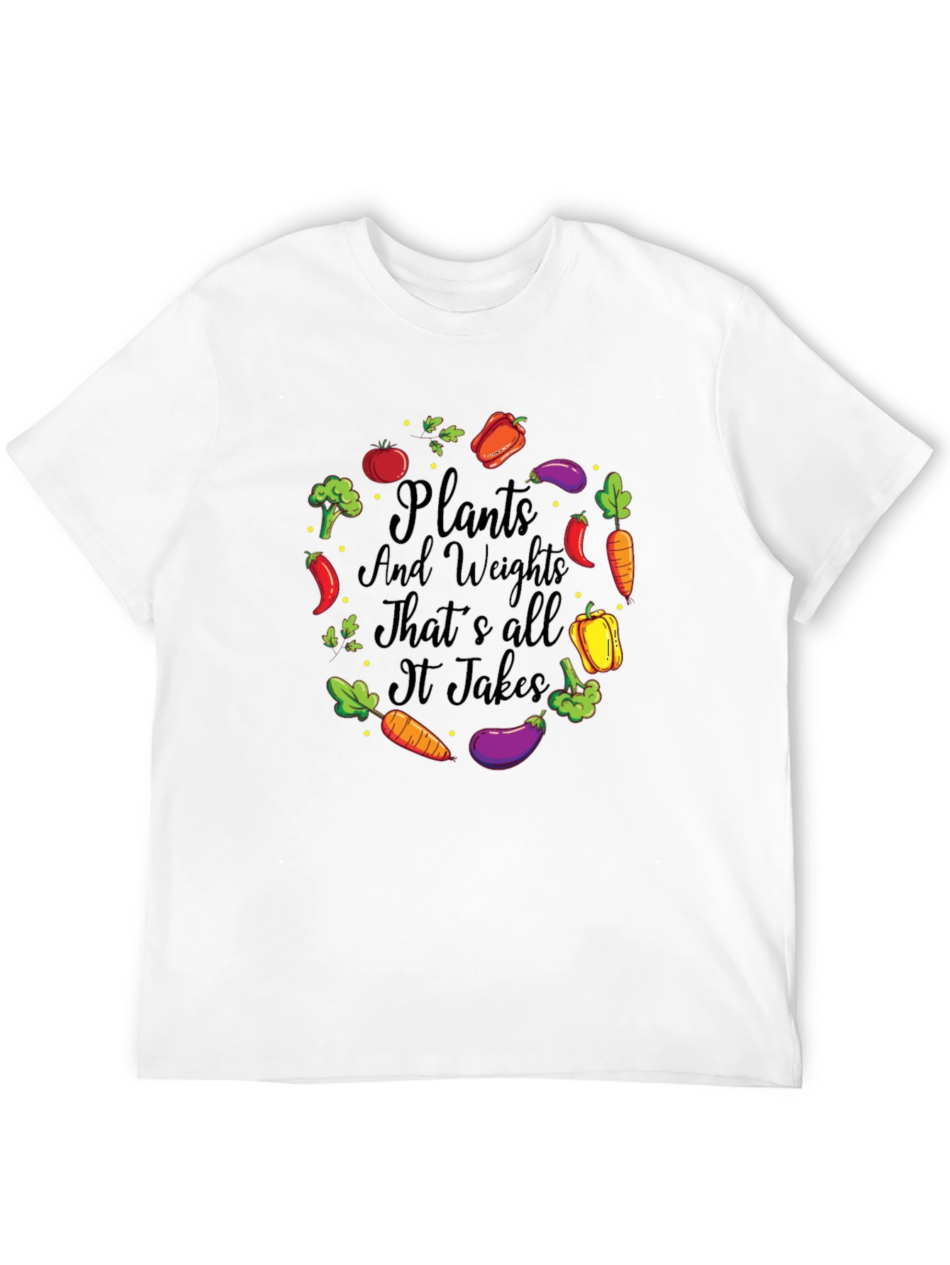 Plants and Weights Graphic T-Shirt