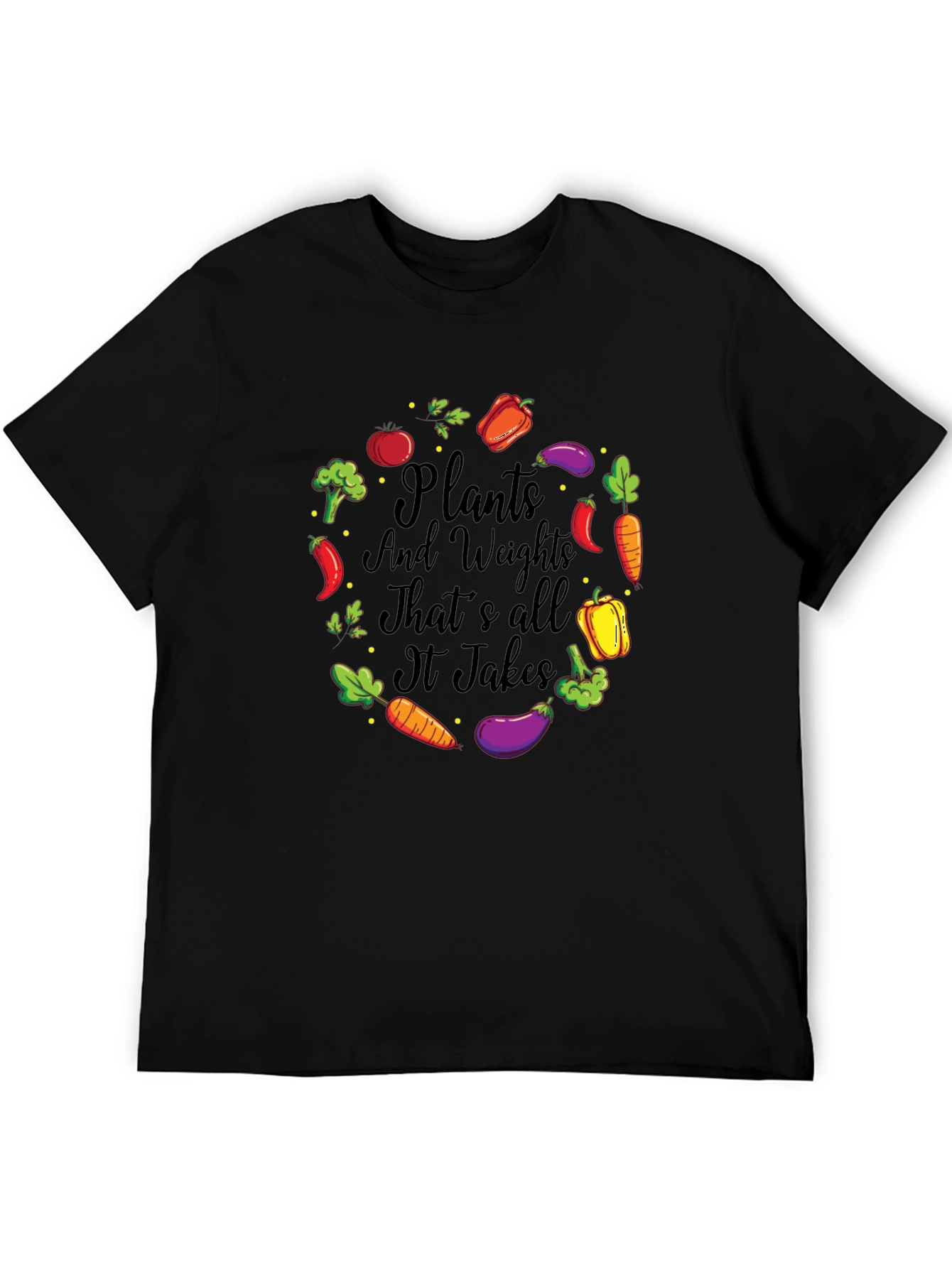 Plants and Weights Graphic T-Shirt