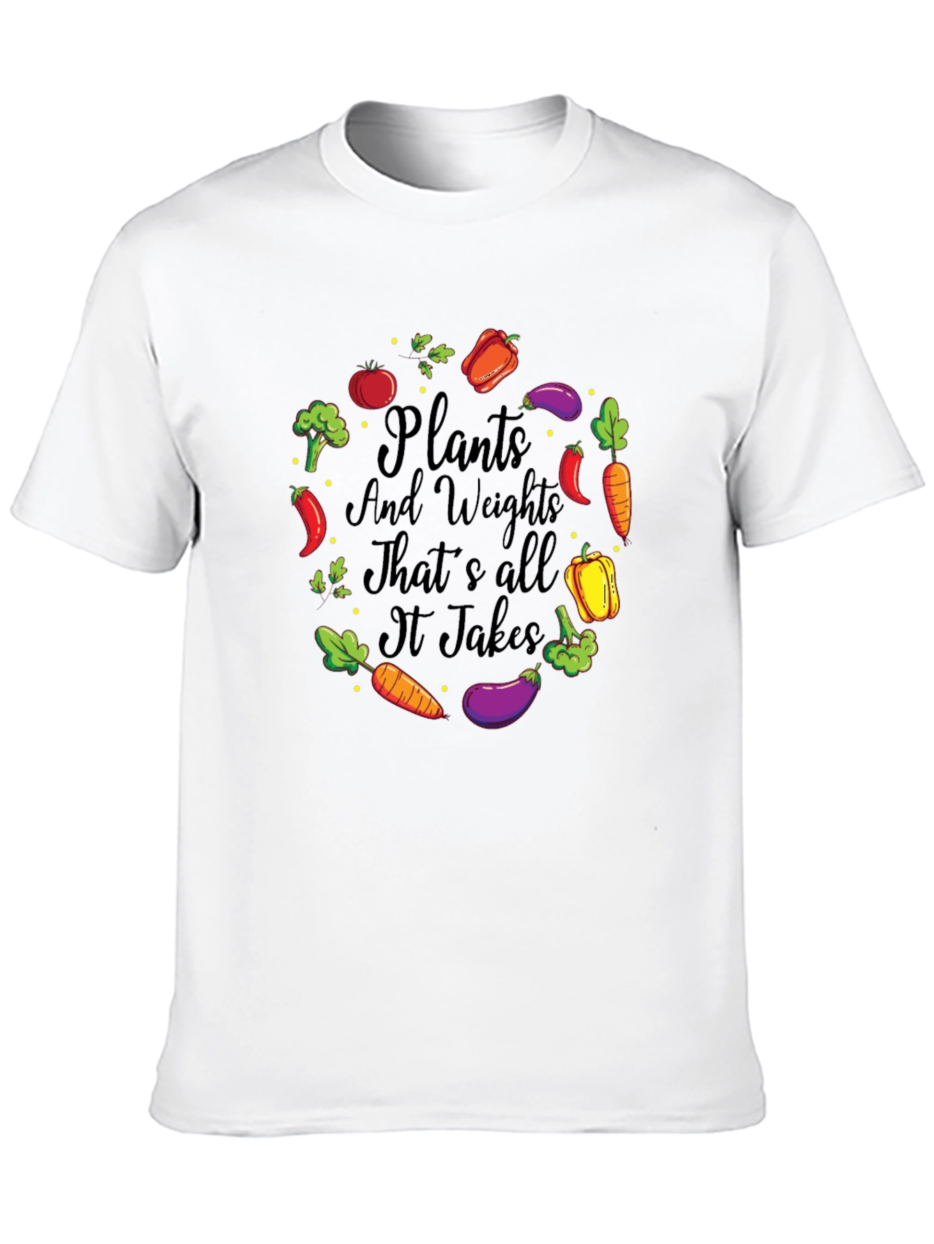 Plants and Weights Graphic T-Shirt