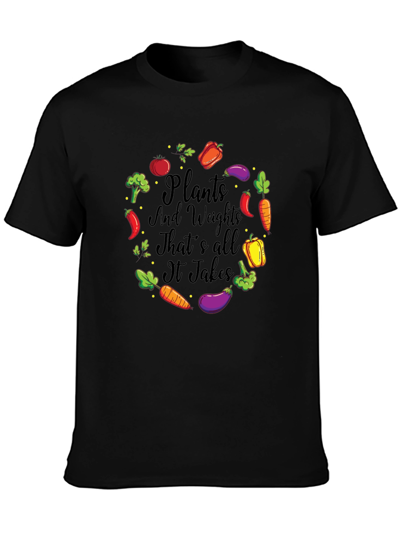 Plants and Weights Graphic T-Shirt