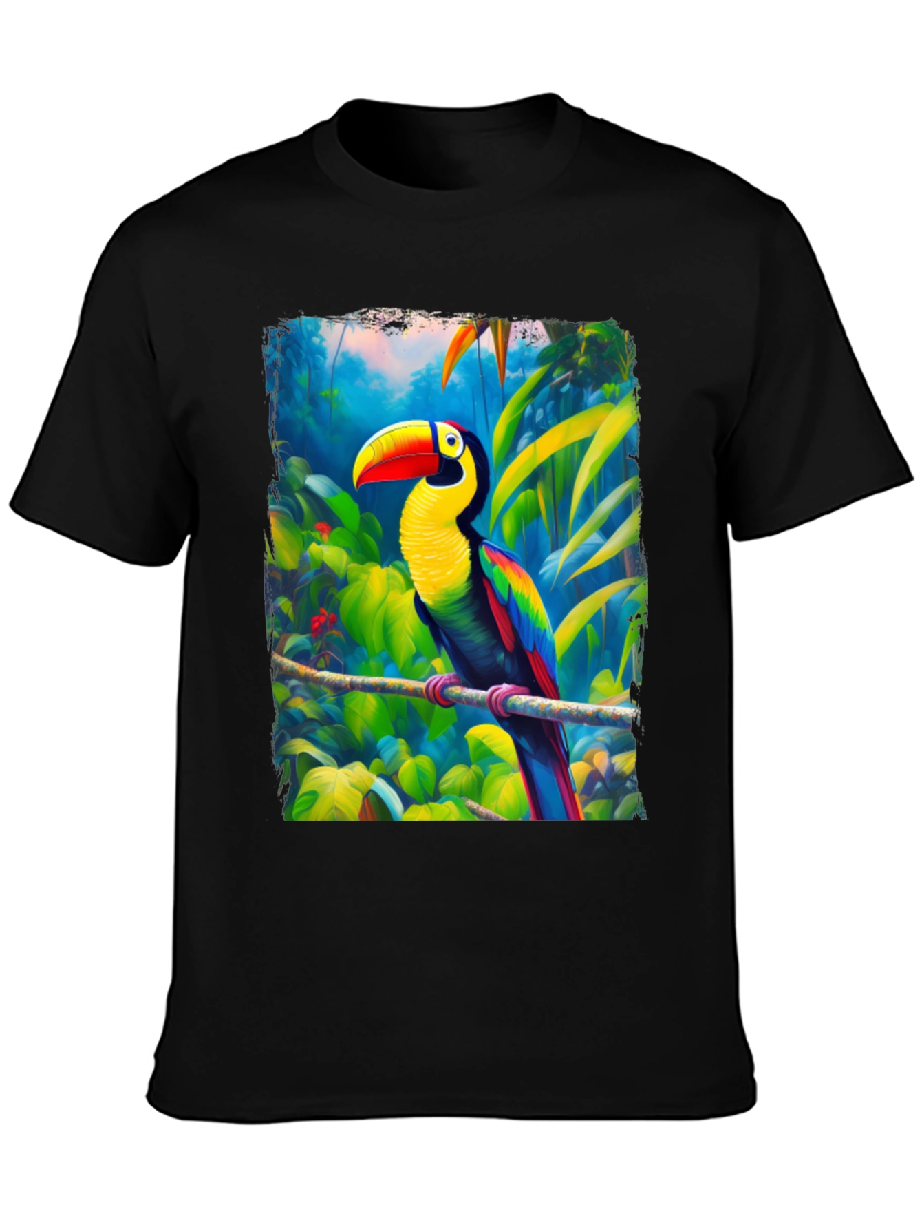 Tropical Toucan Graphic T-Shirt