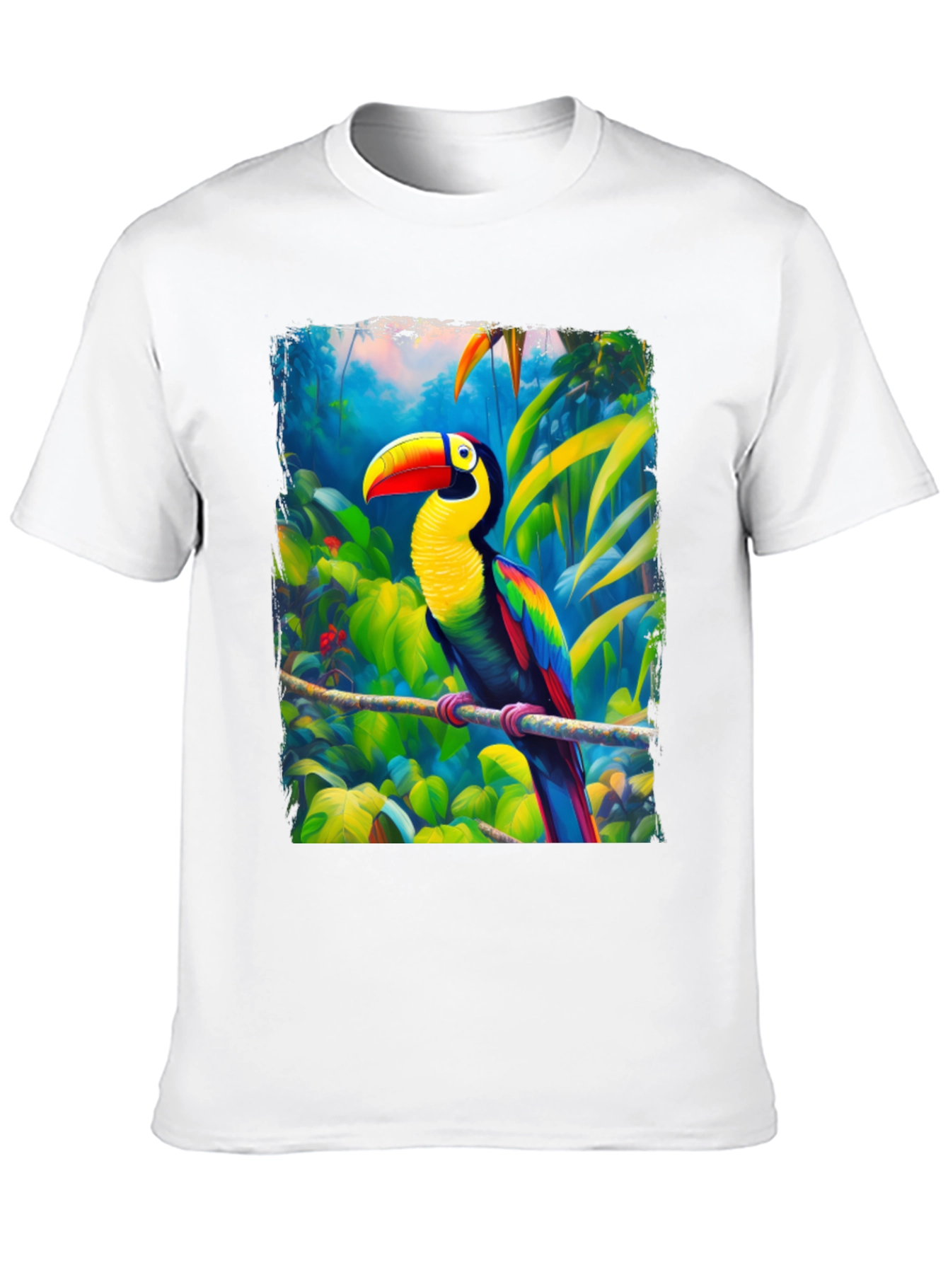 Tropical Toucan Graphic T-Shirt