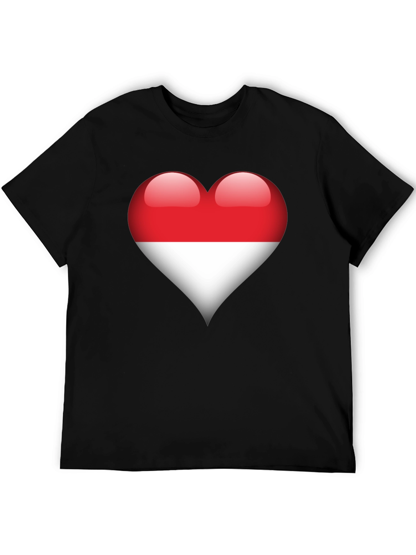 Indonesia Flag Heart T-Shirt - Show Your Love!