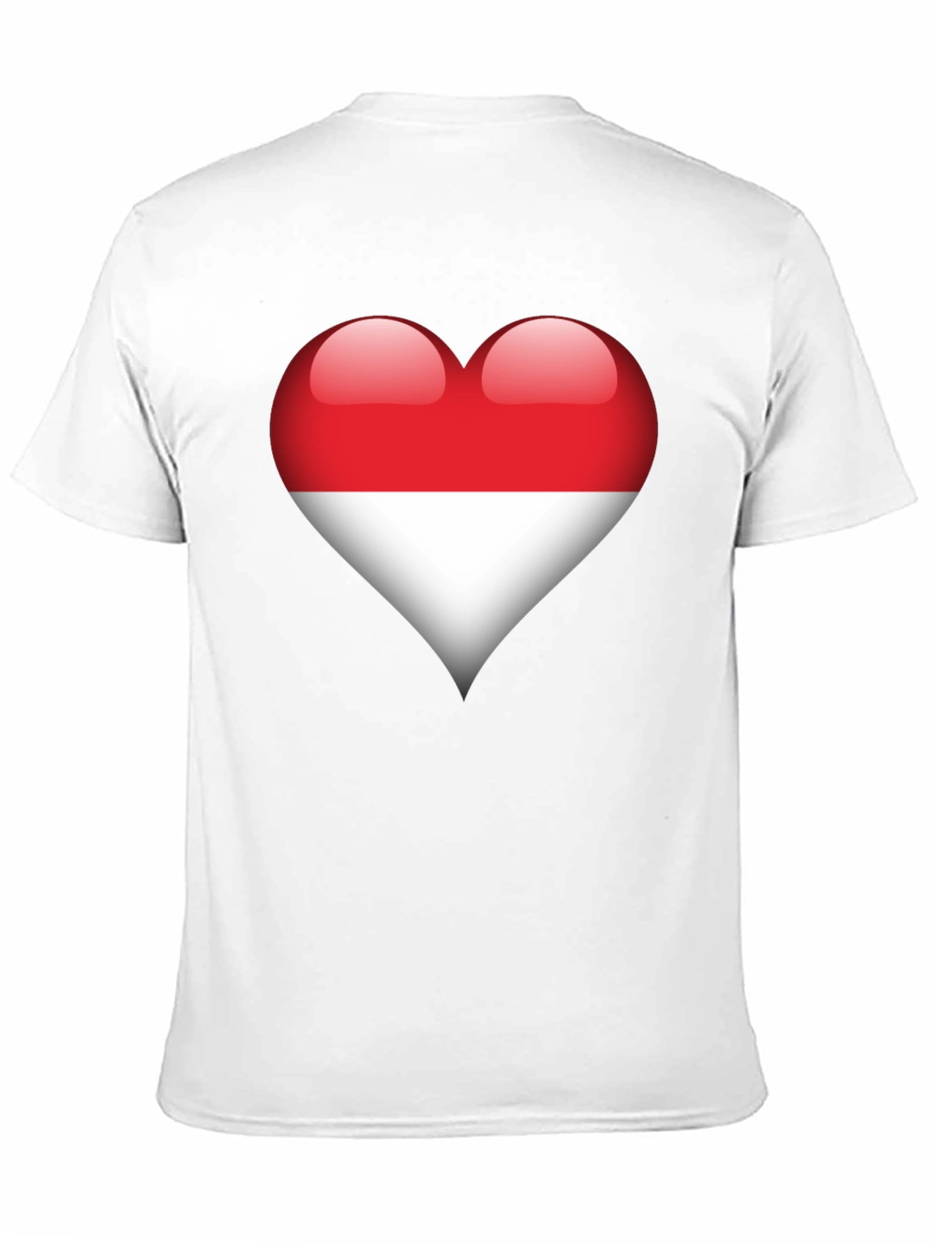 Indonesia Flag Heart T-Shirt - Show Your Love!