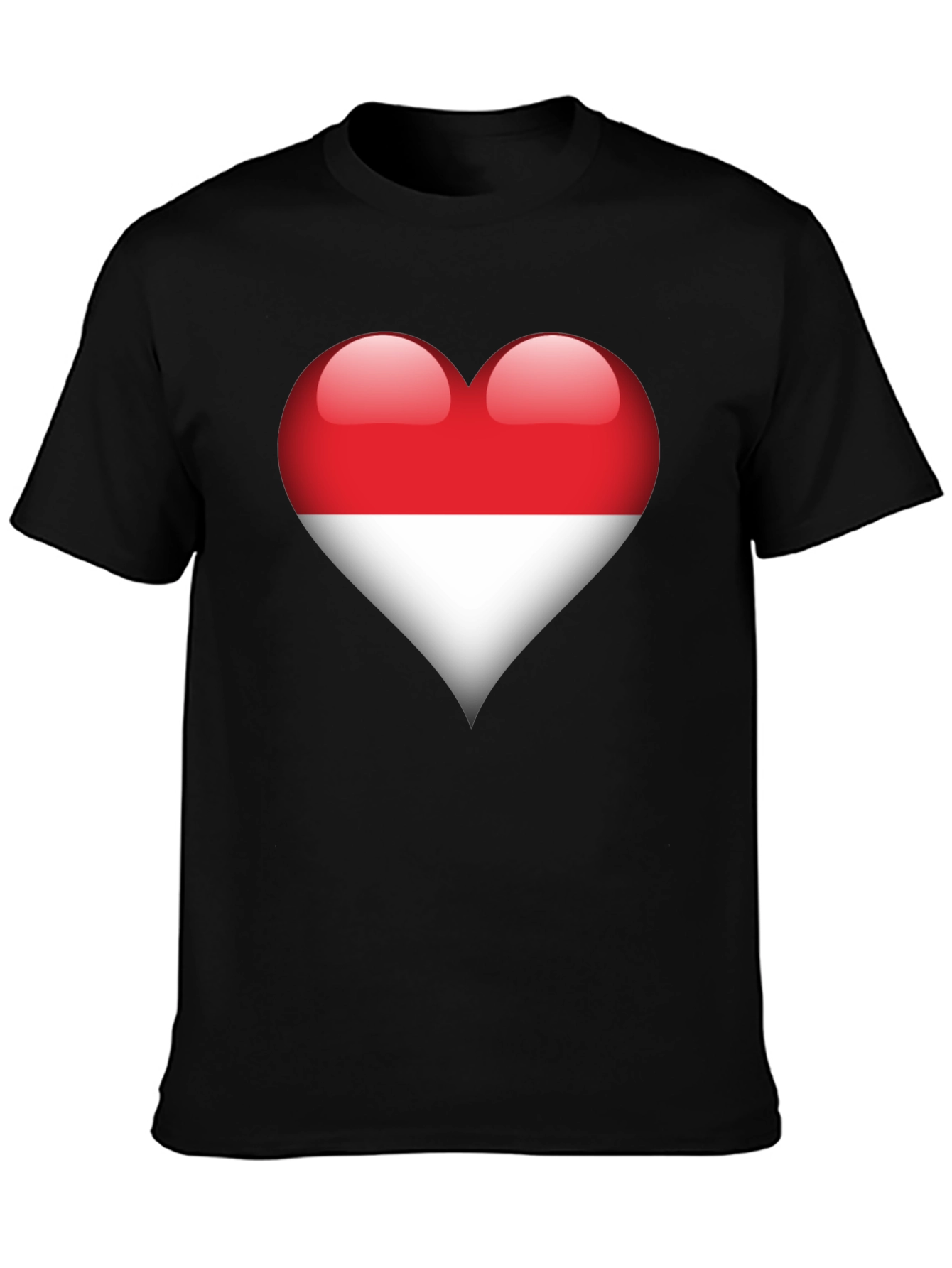 Indonesia Flag Heart T-Shirt - Show Your Love!