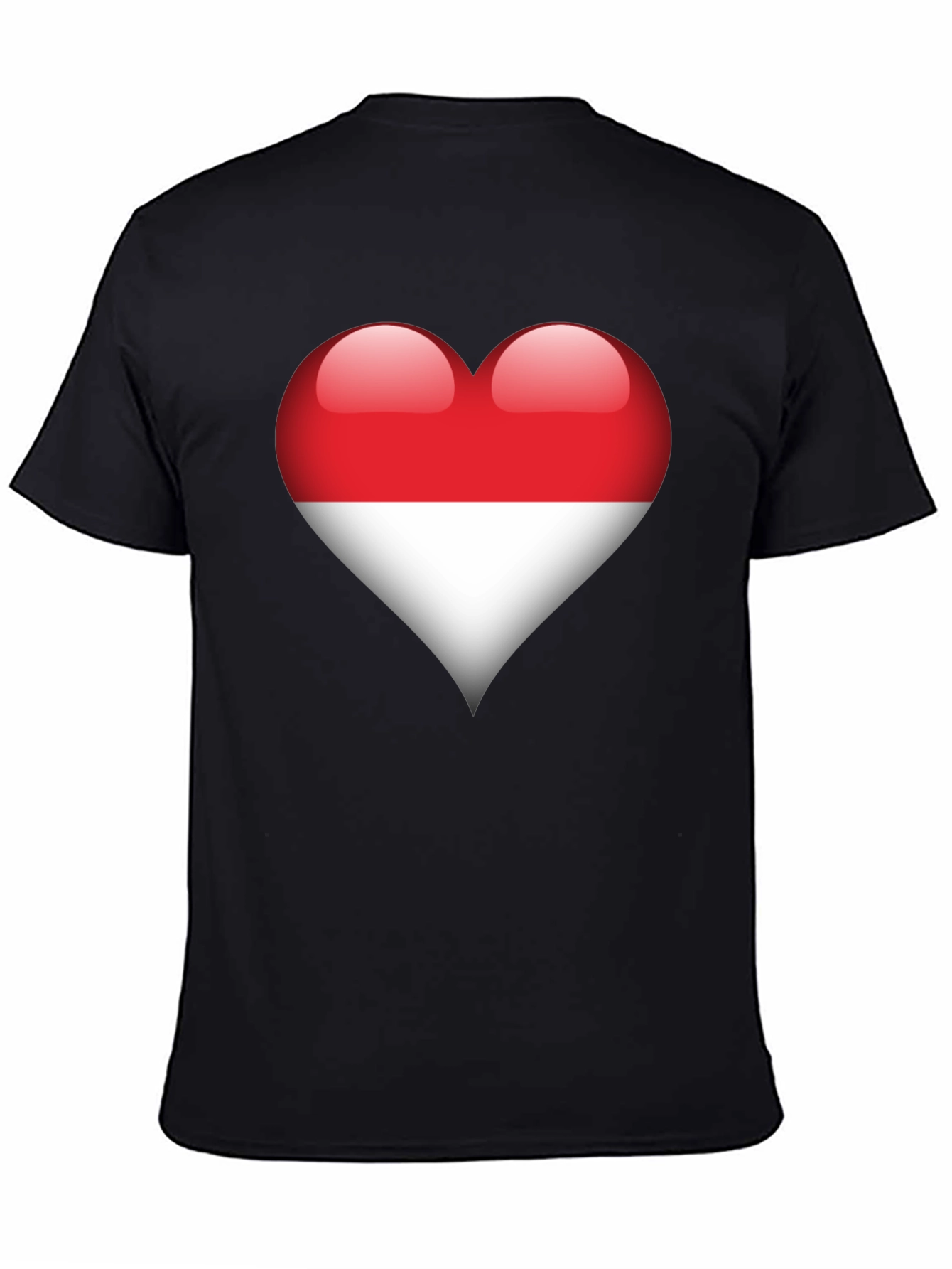 Indonesia Flag Heart T-Shirt - Show Your Love!