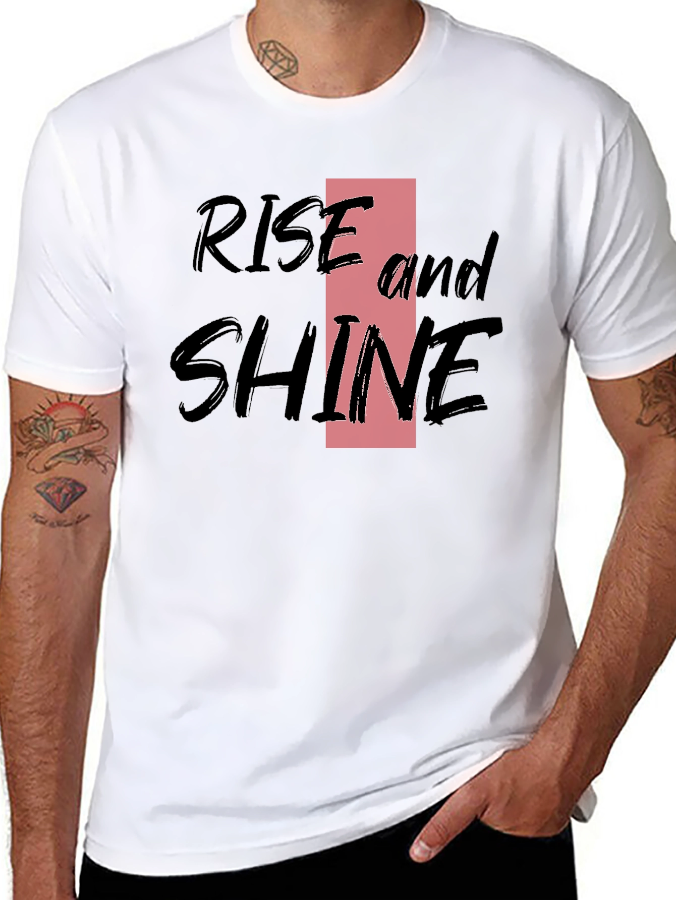 Rise and Shine Black Graphic Tee