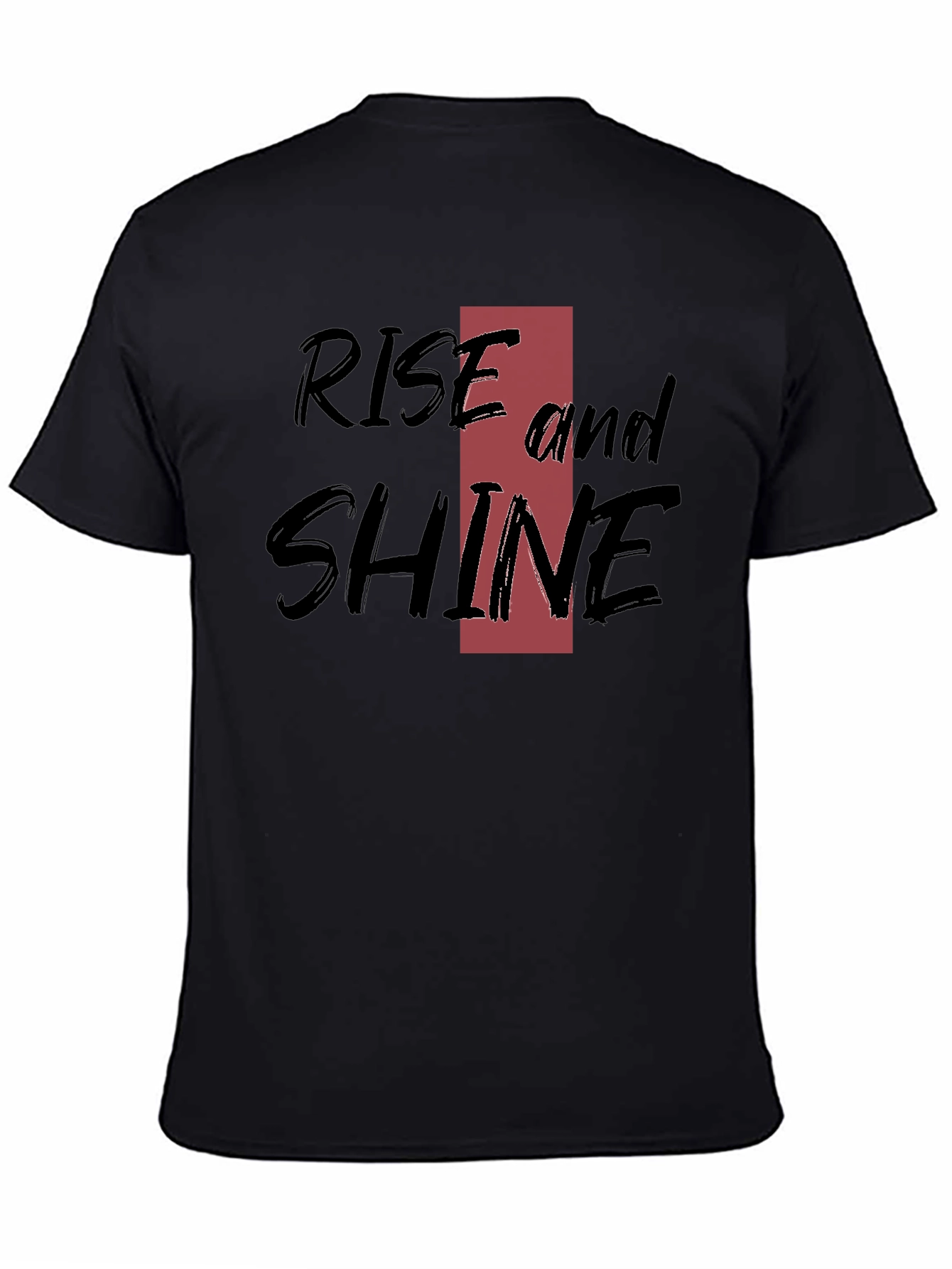 Rise and Shine Black Graphic Tee