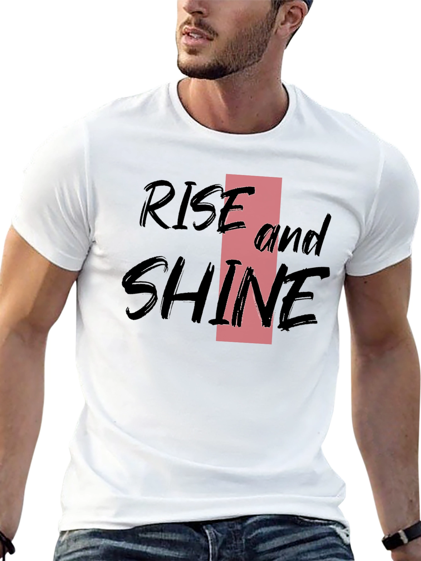 Rise and Shine Black Graphic Tee