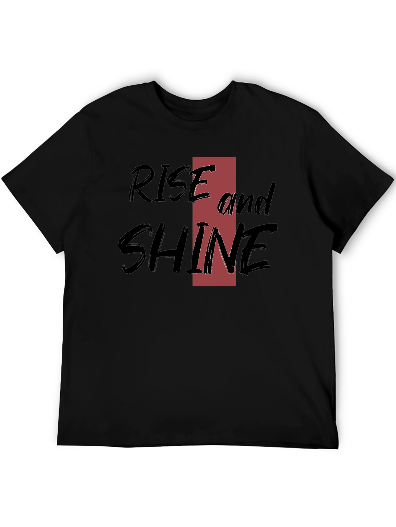 Rise and Shine Black Graphic Tee