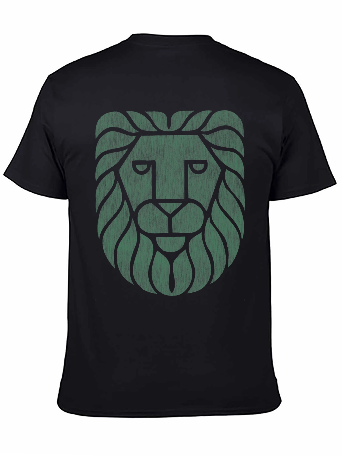 Lion Graphic Tee - Cool Design Black T-Shirt