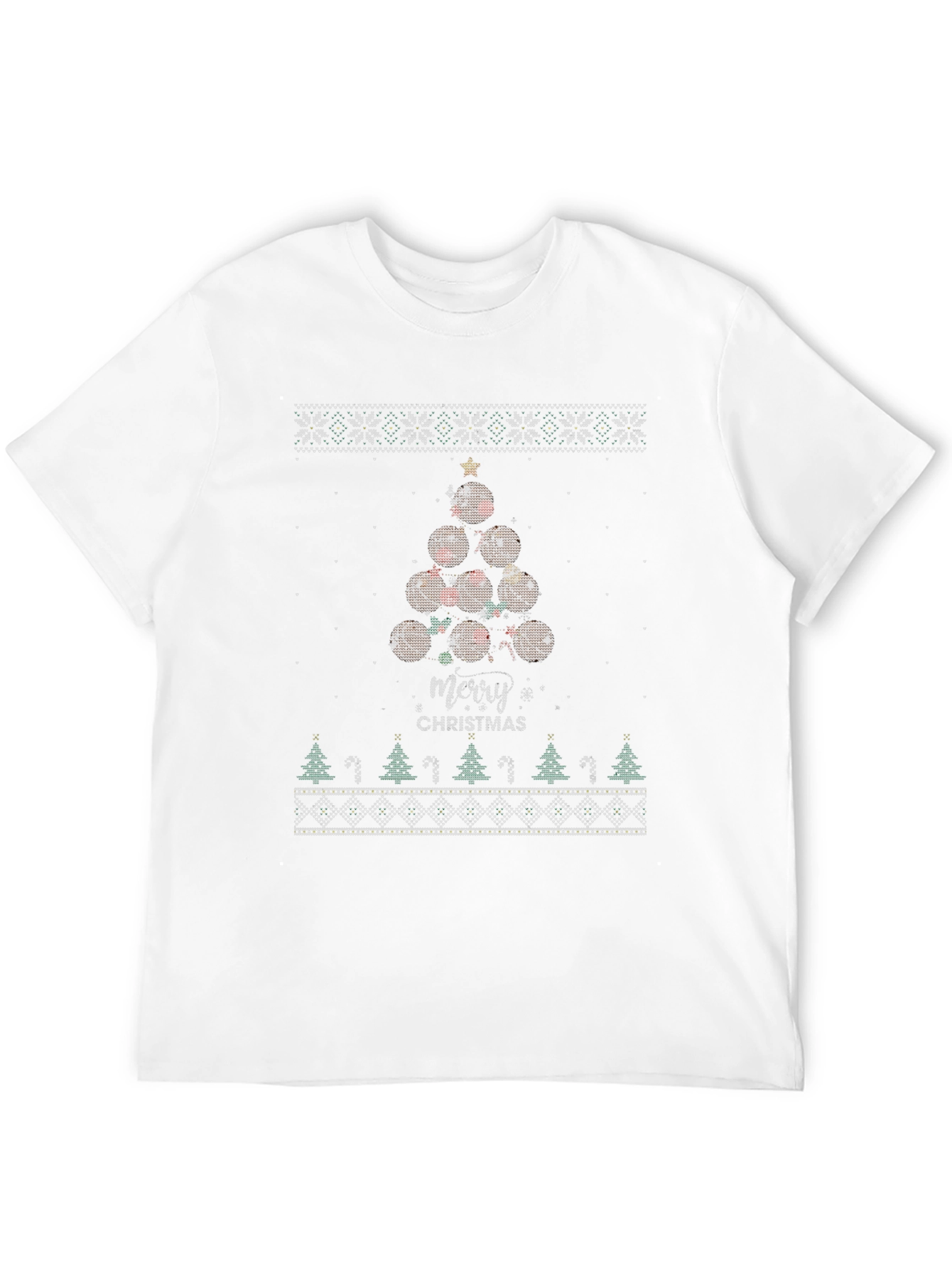 Merry Christmas Basketball Tree T-Shirt