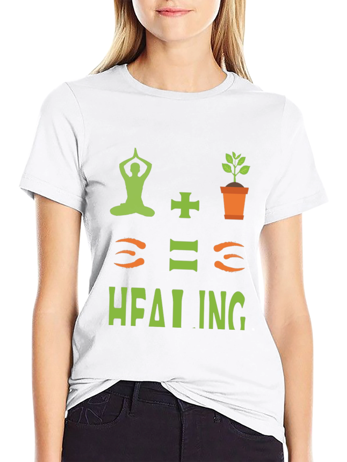 Yoga + Plants = Healing T-Shirt