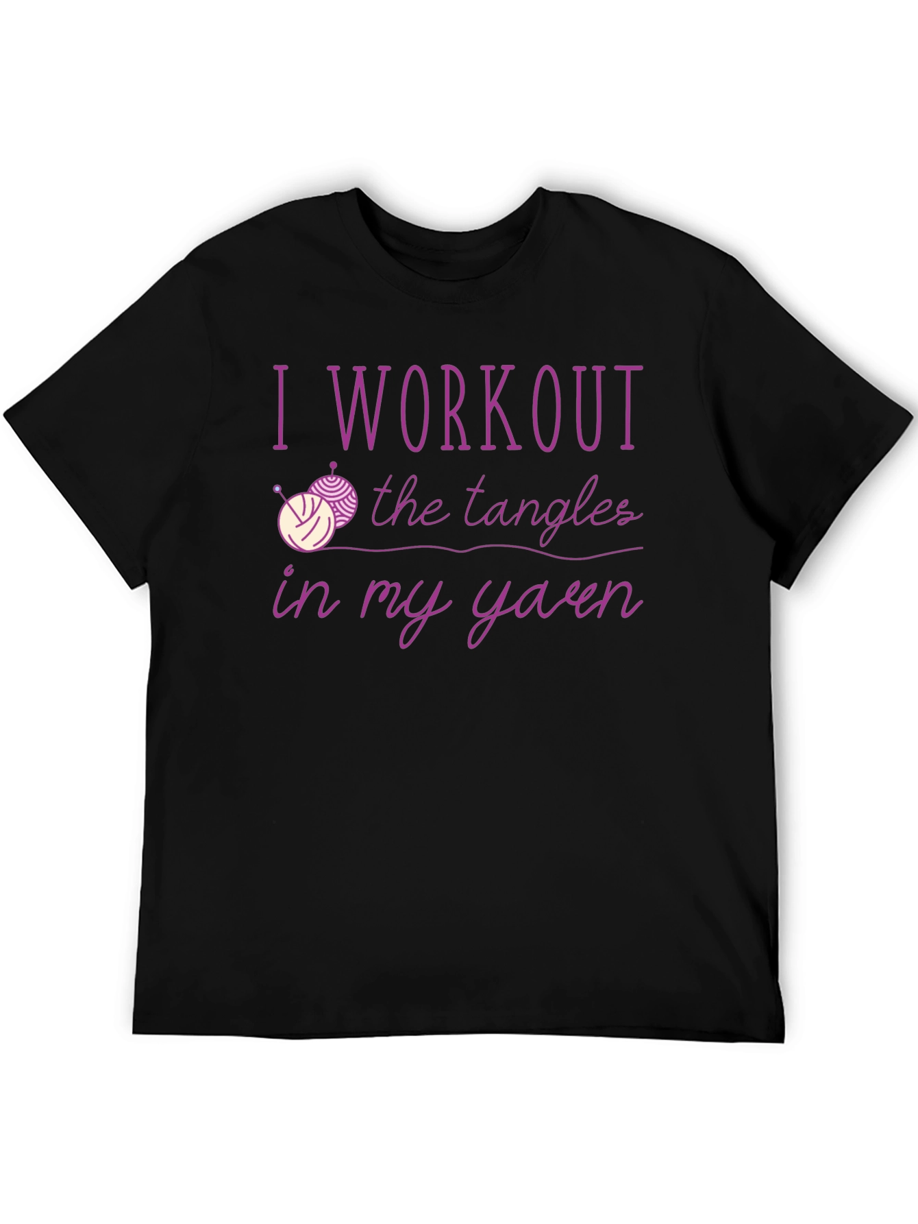 Yarn Workout T-Shirt Knitting Lover Tee