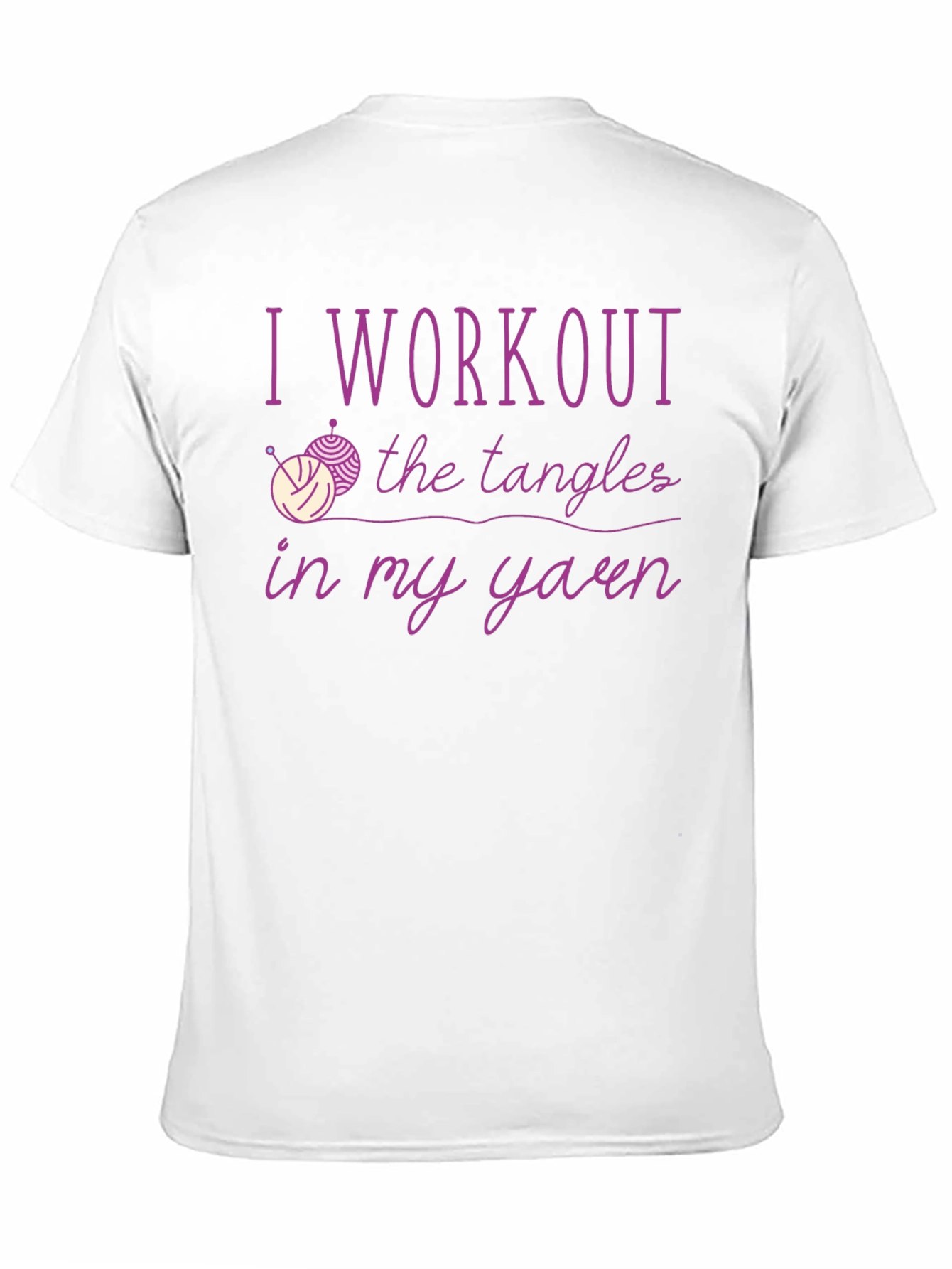 Yarn Workout T-Shirt Knitting Lover Tee