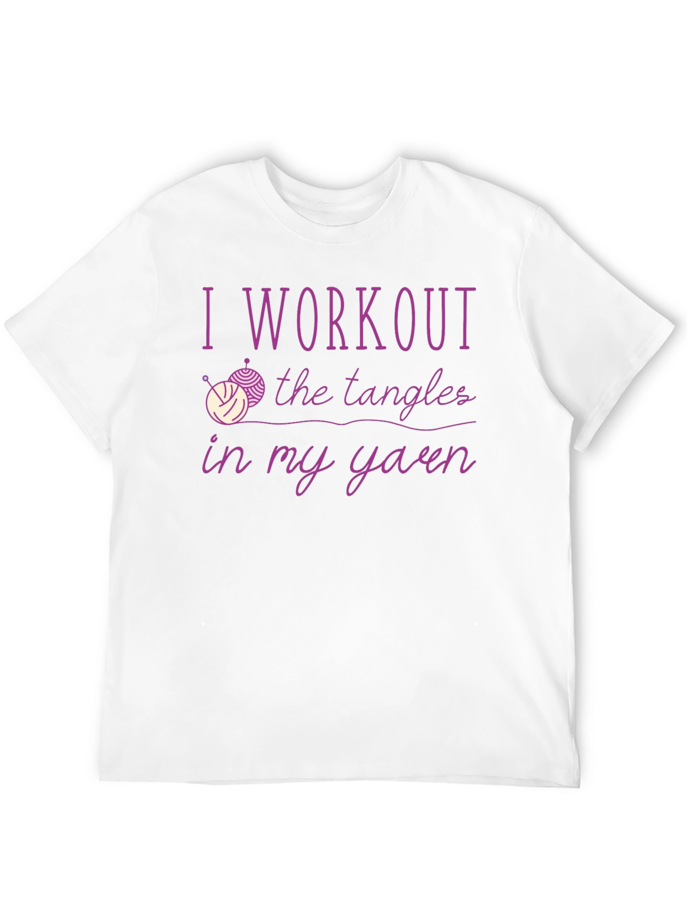 Yarn Workout T-Shirt Knitting Lover Tee