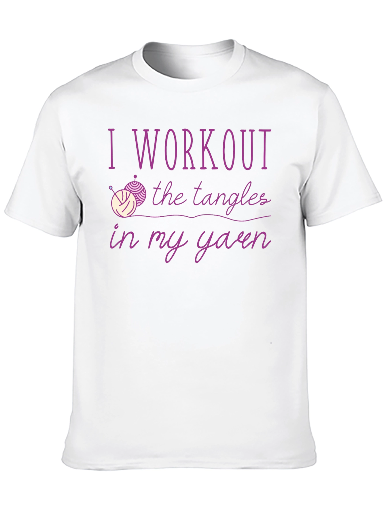 Yarn Workout T-Shirt Knitting Lover Tee