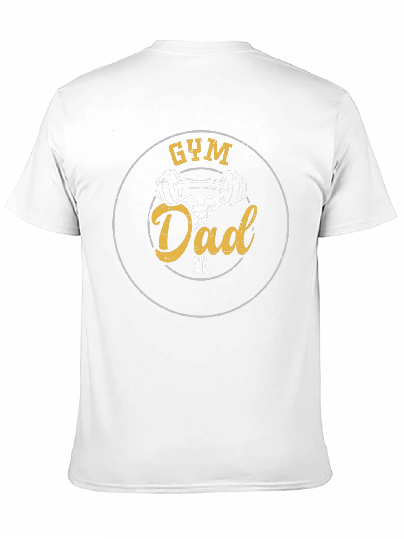 Gym Dad Graphic Tee - Black Cotton T-Shirt