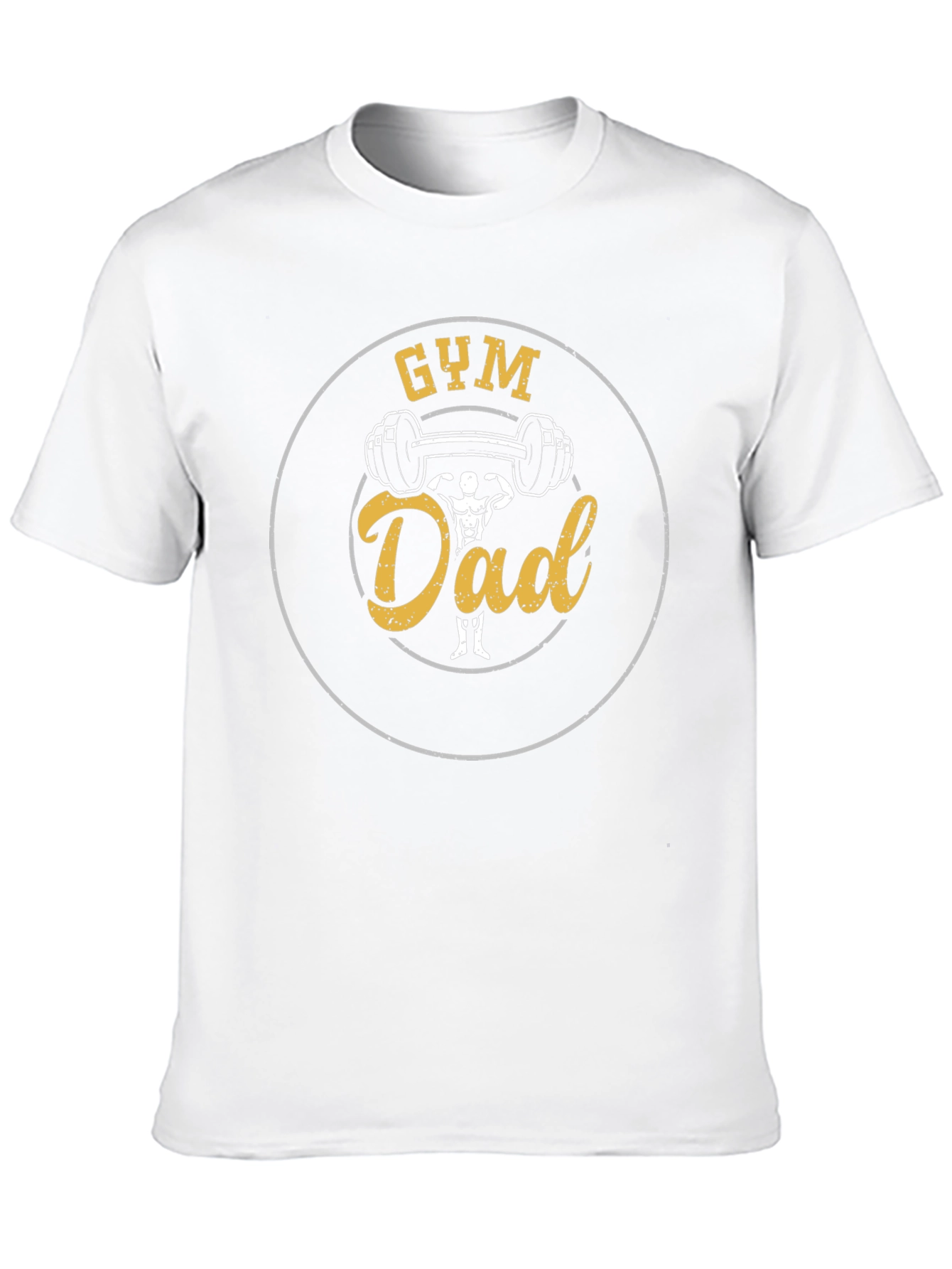 Gym Dad Graphic Tee - Black Cotton T-Shirt