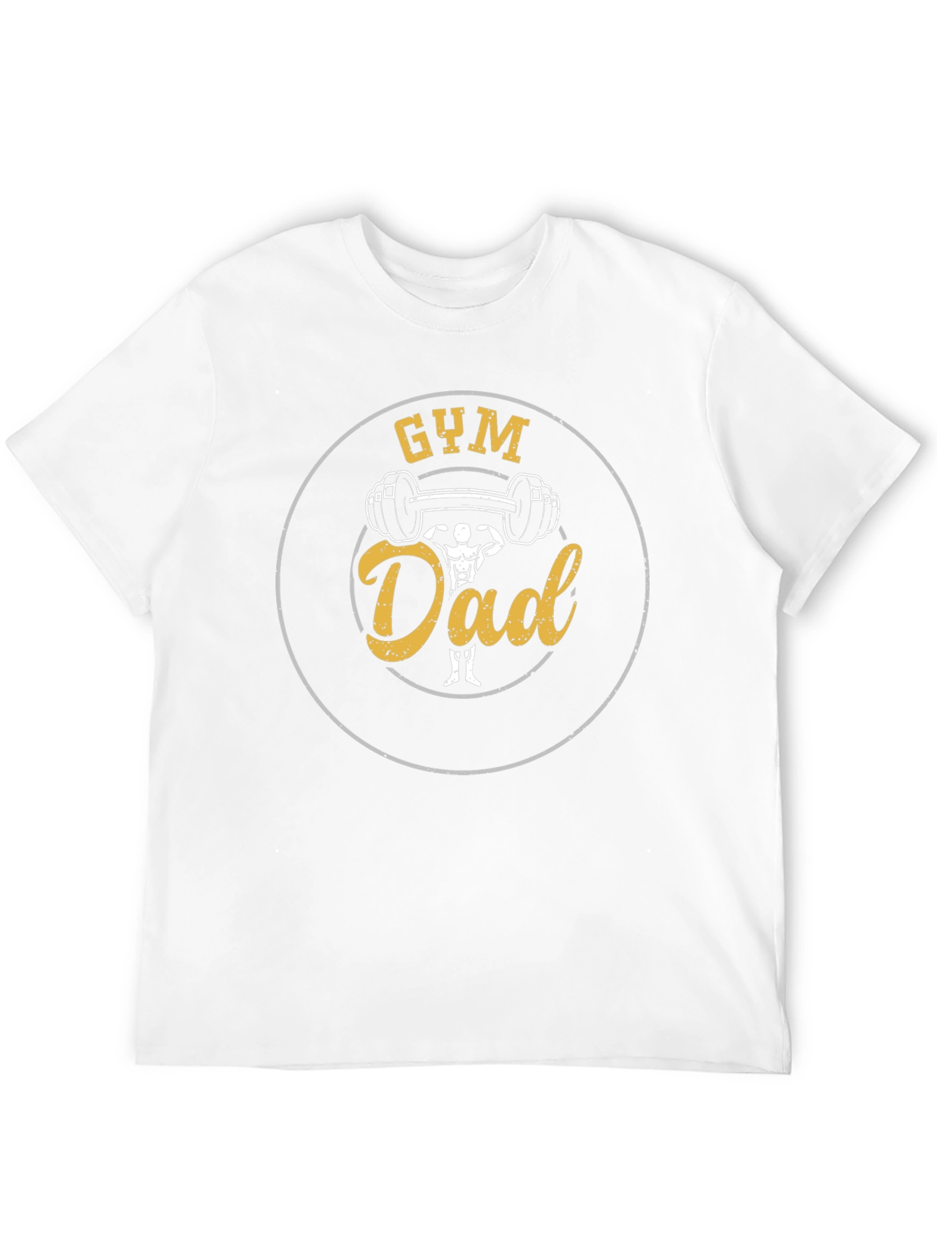 Gym Dad Graphic Tee - Black Cotton T-Shirt