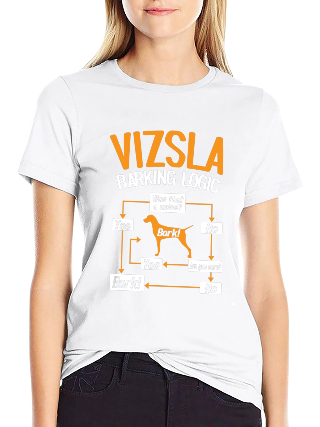 Vizsla Barking Logic T-Shirt - Dog Lover Tee