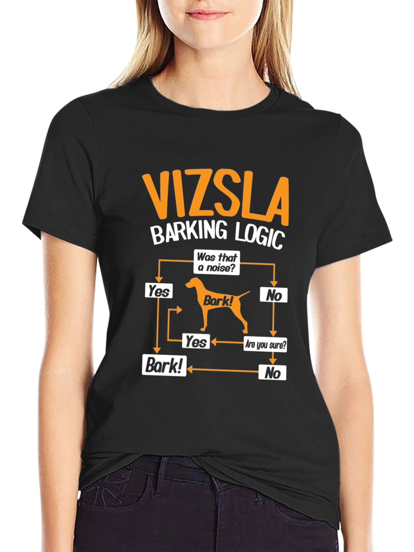 Vizsla Barking Logic T-Shirt - Dog Lover Tee