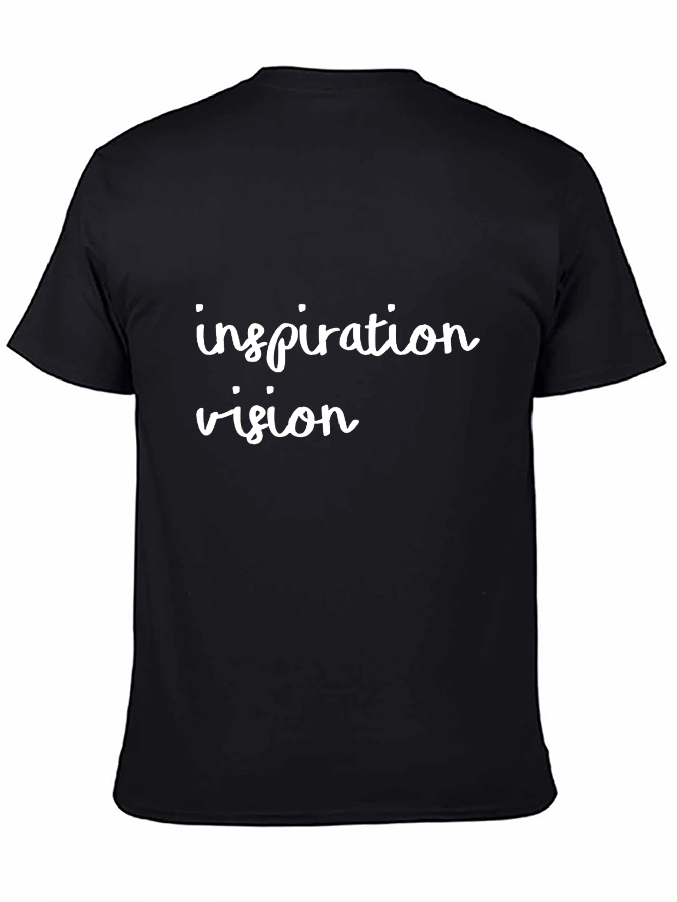 Inspiration Vision Black Tee - Stylish & Motivational
