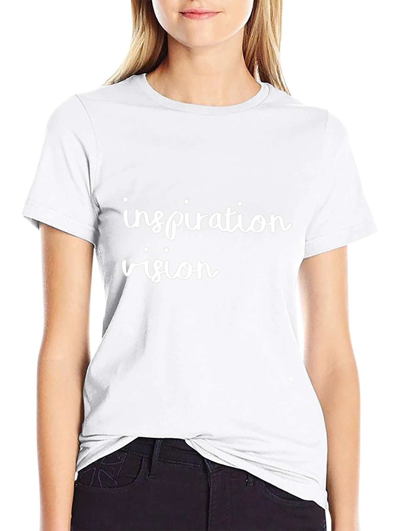 Inspiration Vision Black Tee - Stylish & Motivational